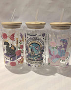 Leaving Reality Glass Drinks Tumbler - Bookish Fantasy Themed Glass Cup