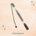Minimalist One More Chapter Metal Bookmark