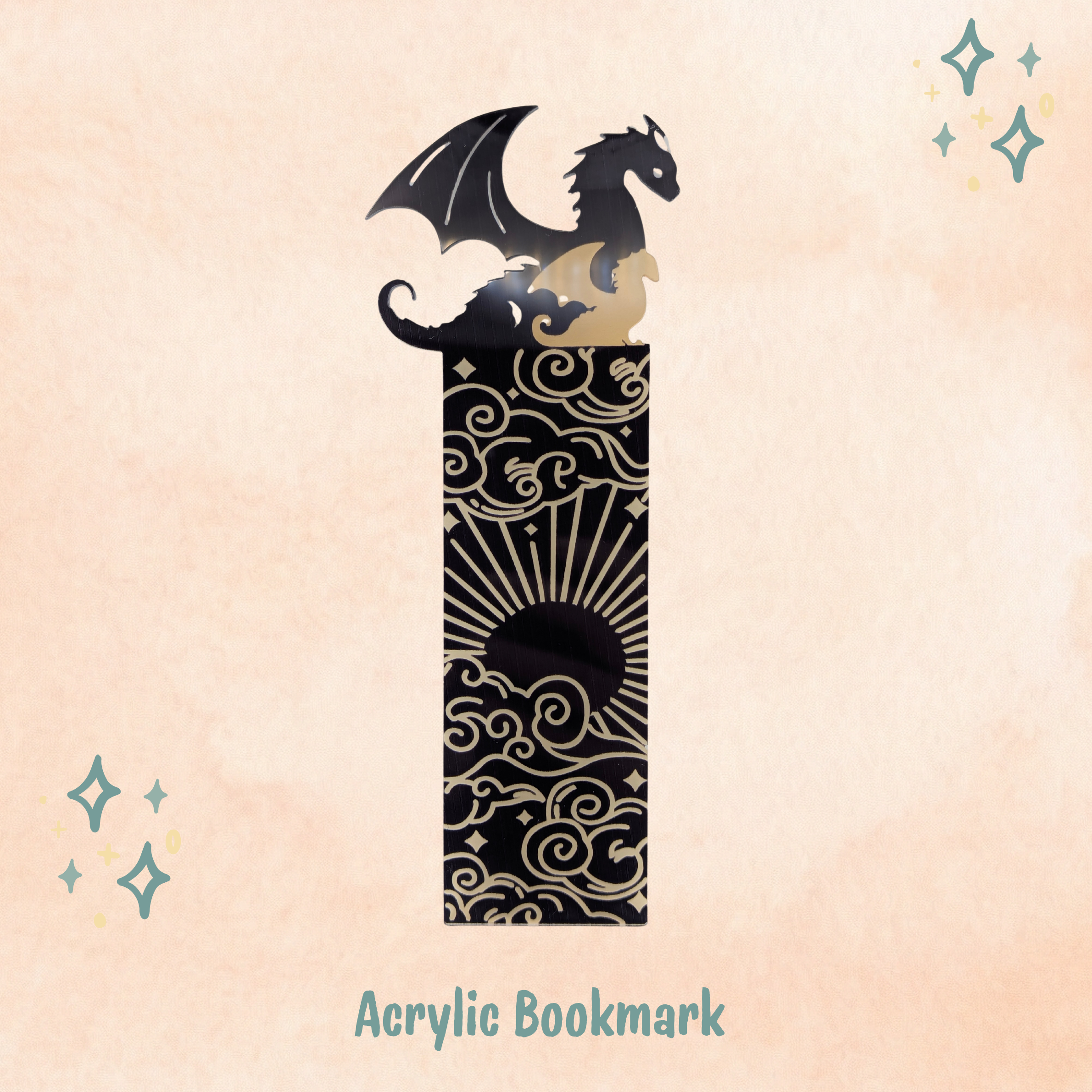 Black Dragon Duo Bookmark