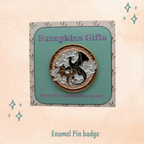 Dragons in the Sky Enamel Pin Badge