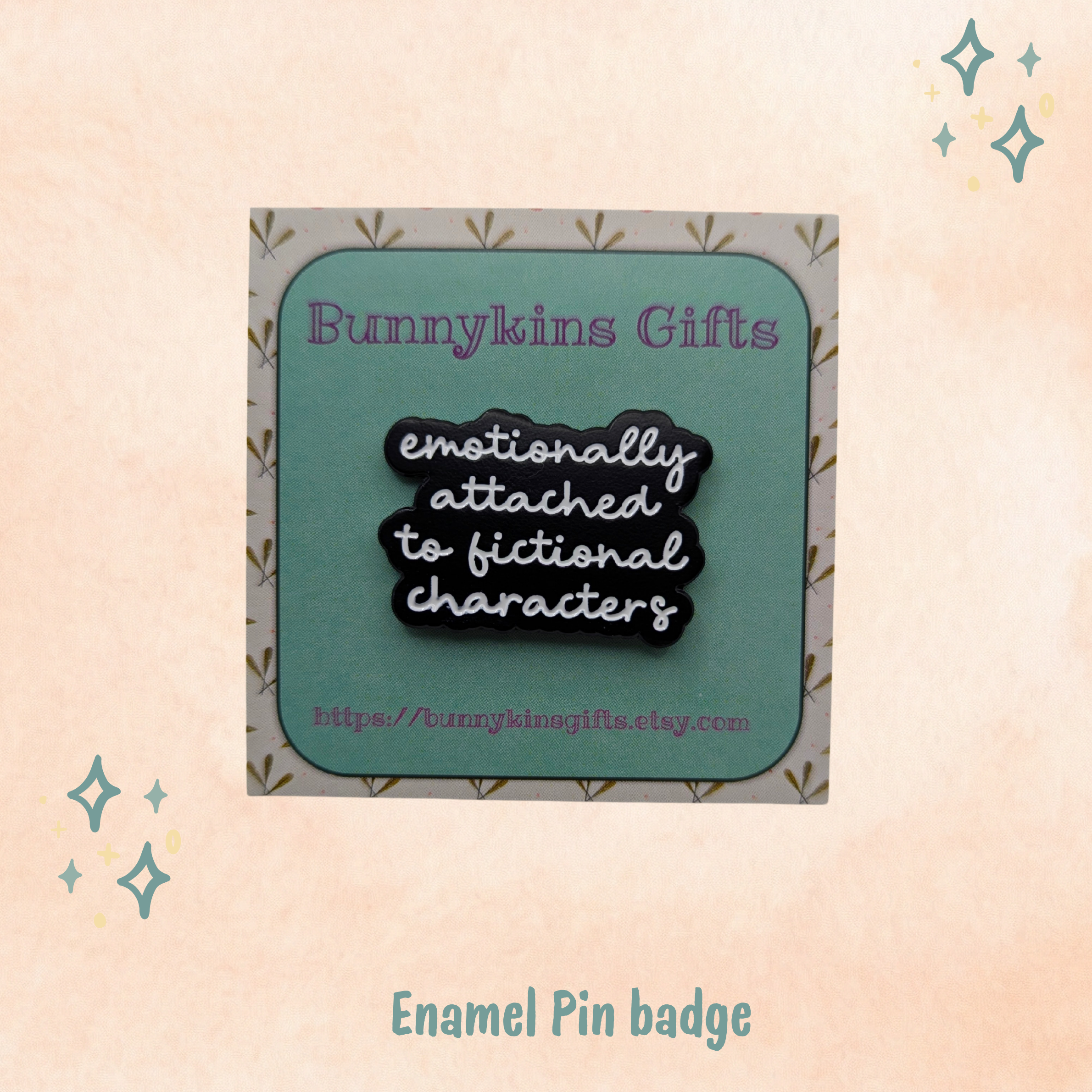 Emotionally Attached to Fictional Characters Enamel Pin Badge