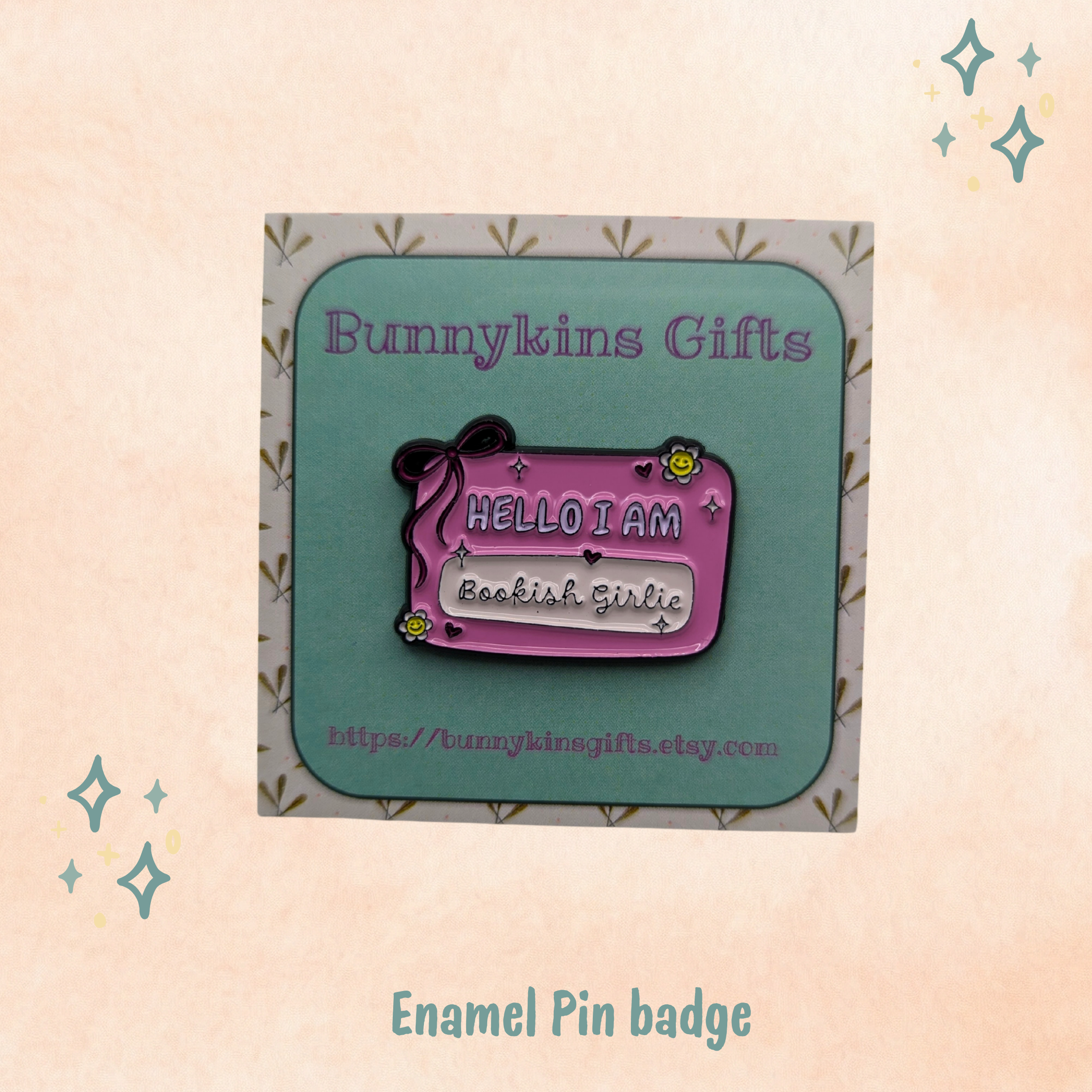 Book Girlie Enamel Pin Badge