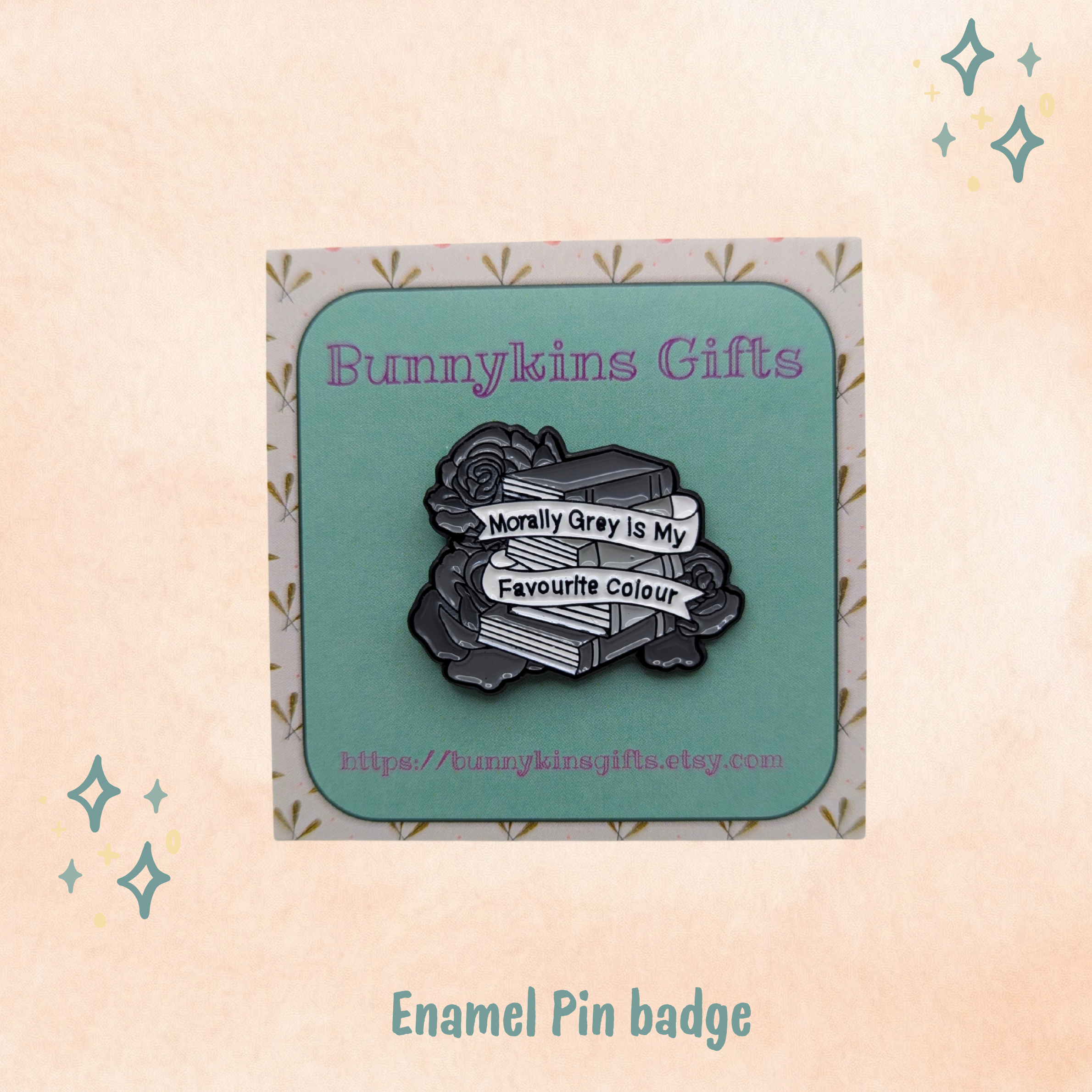 Morally Grey Ticket Enamel Pin Badge