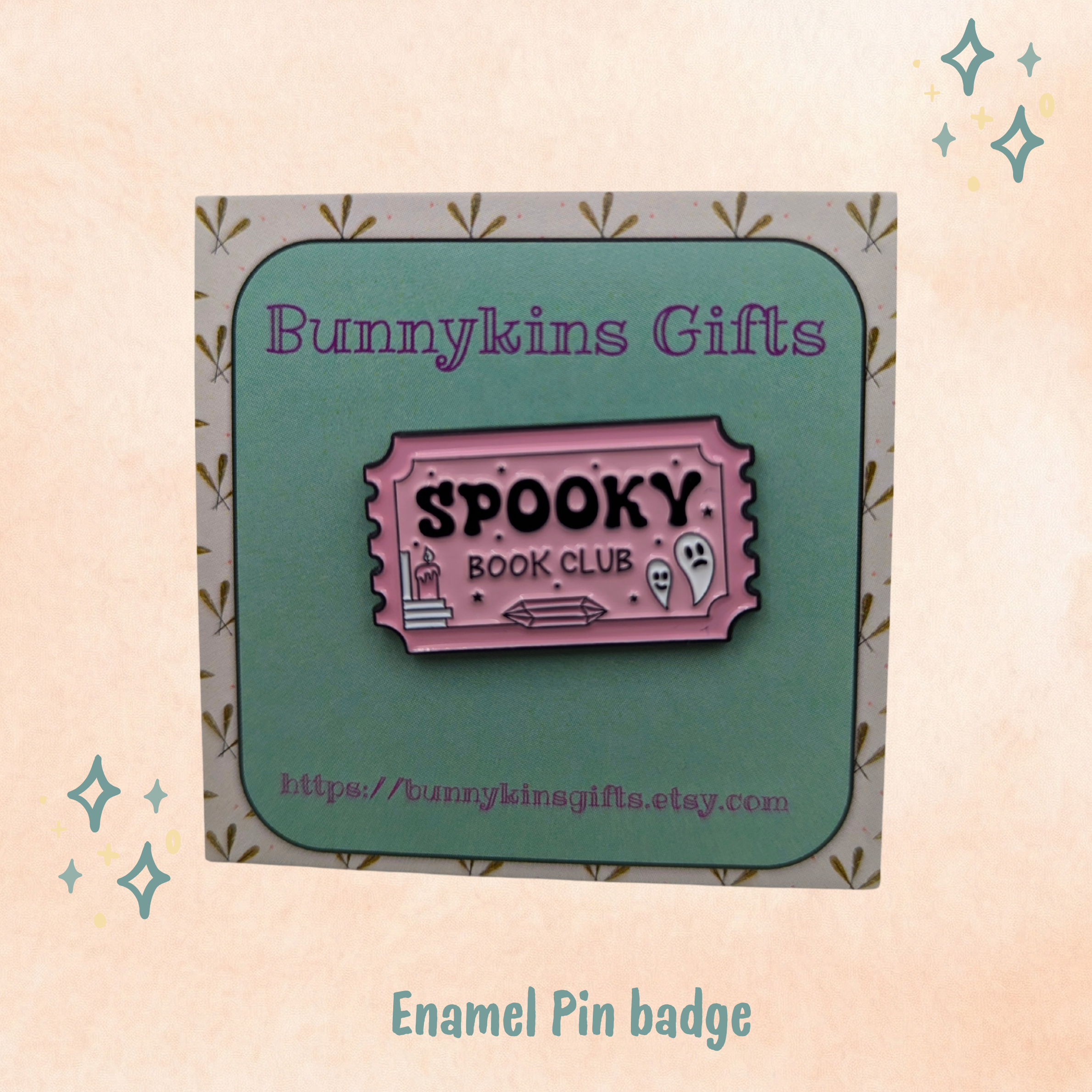 Spooky Book Club Enamel Pin Badge