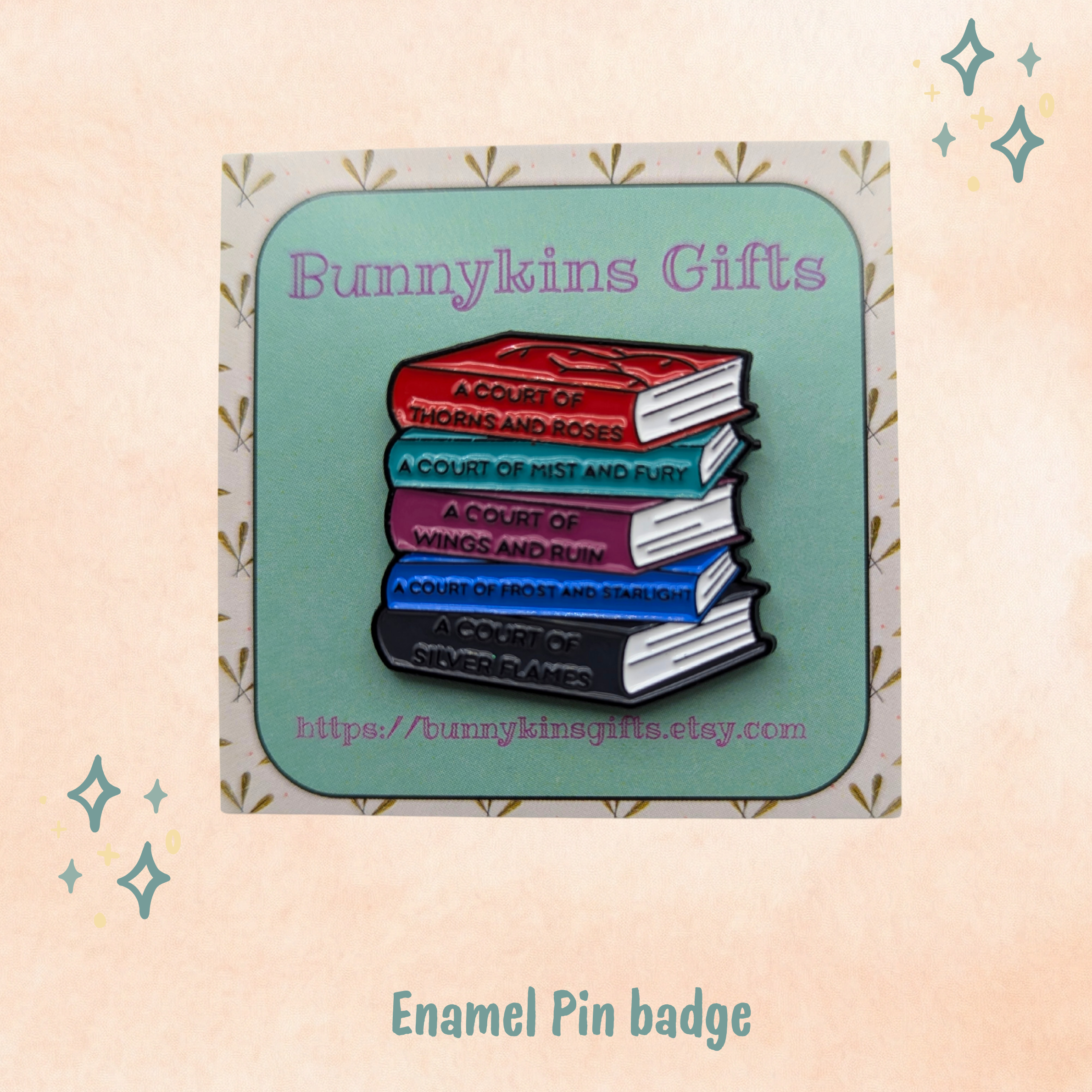 ACOTAR Books Enamel Pin Badge