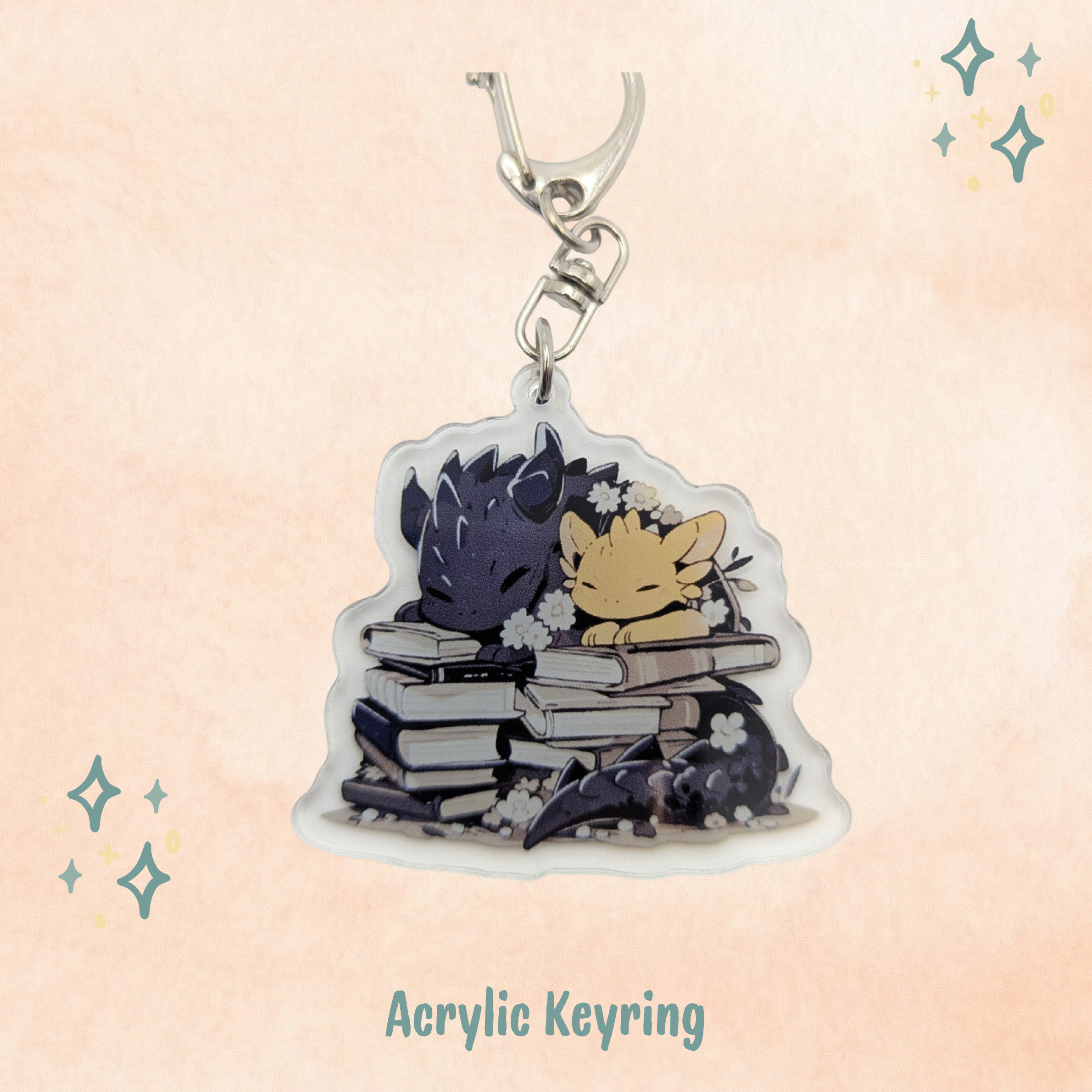 Dragon Duo Keychain