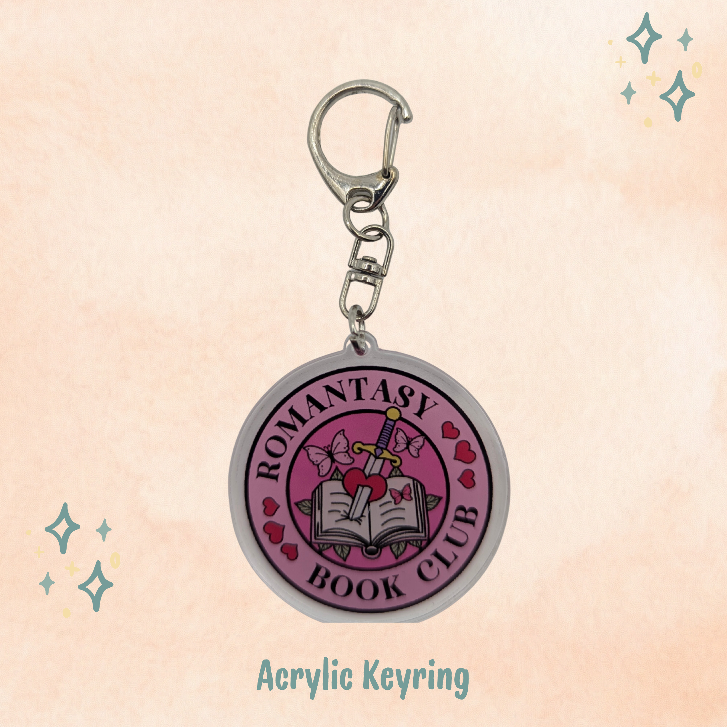 Romantasy Book Club Keychain