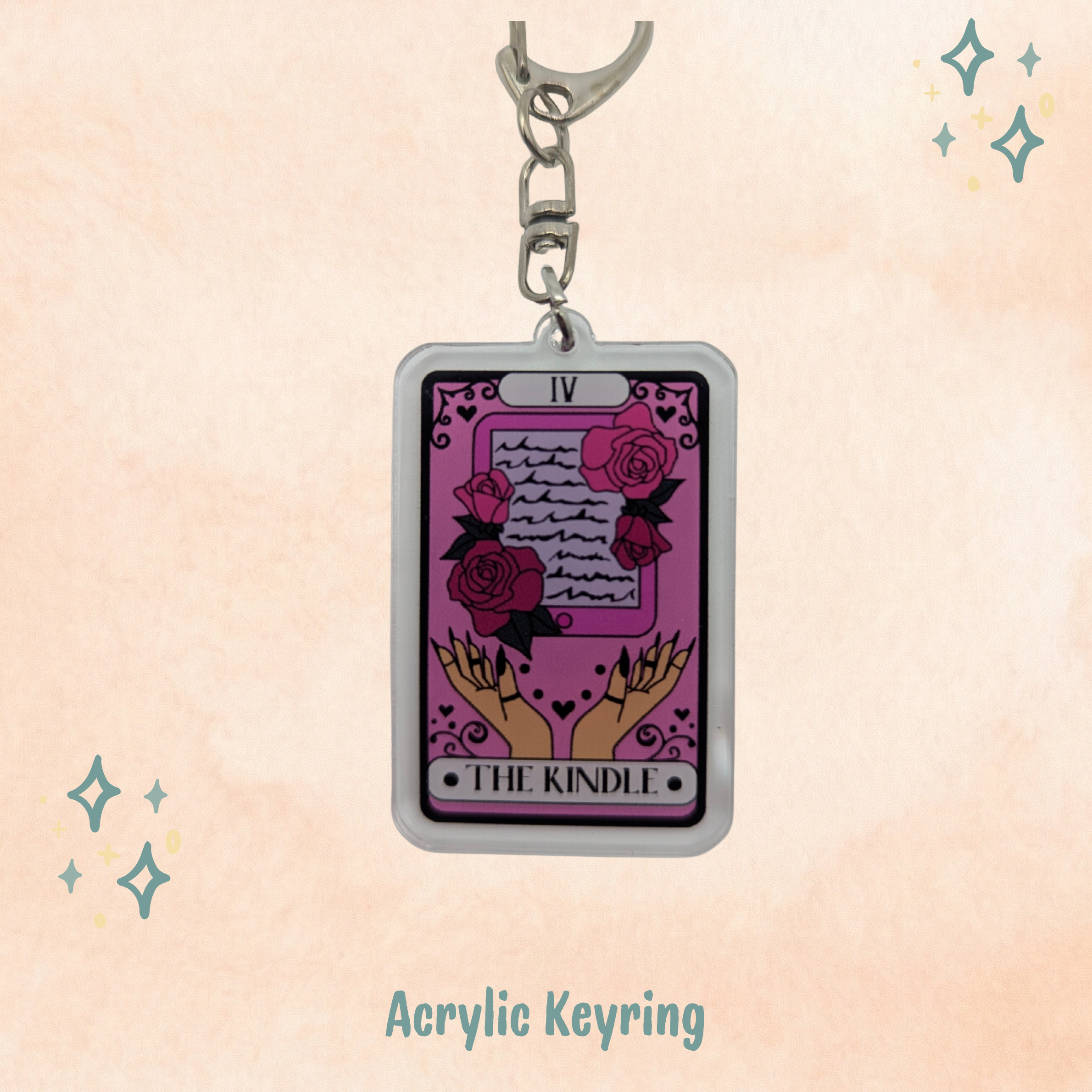 The Kindle Tarot Card Keychain
