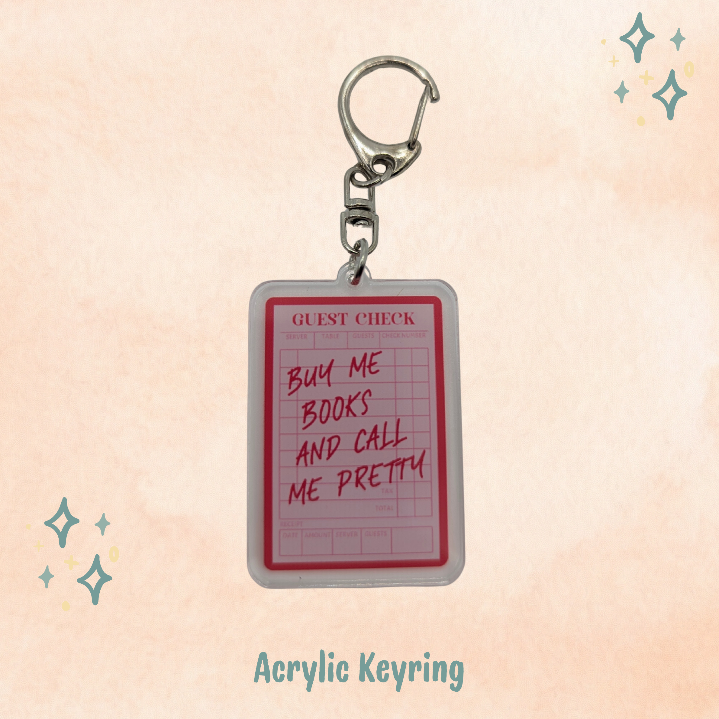 Buy Me Books & Call Me Pretty Keychain