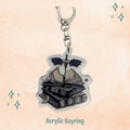 Fantasy Book Dragon Keychain
