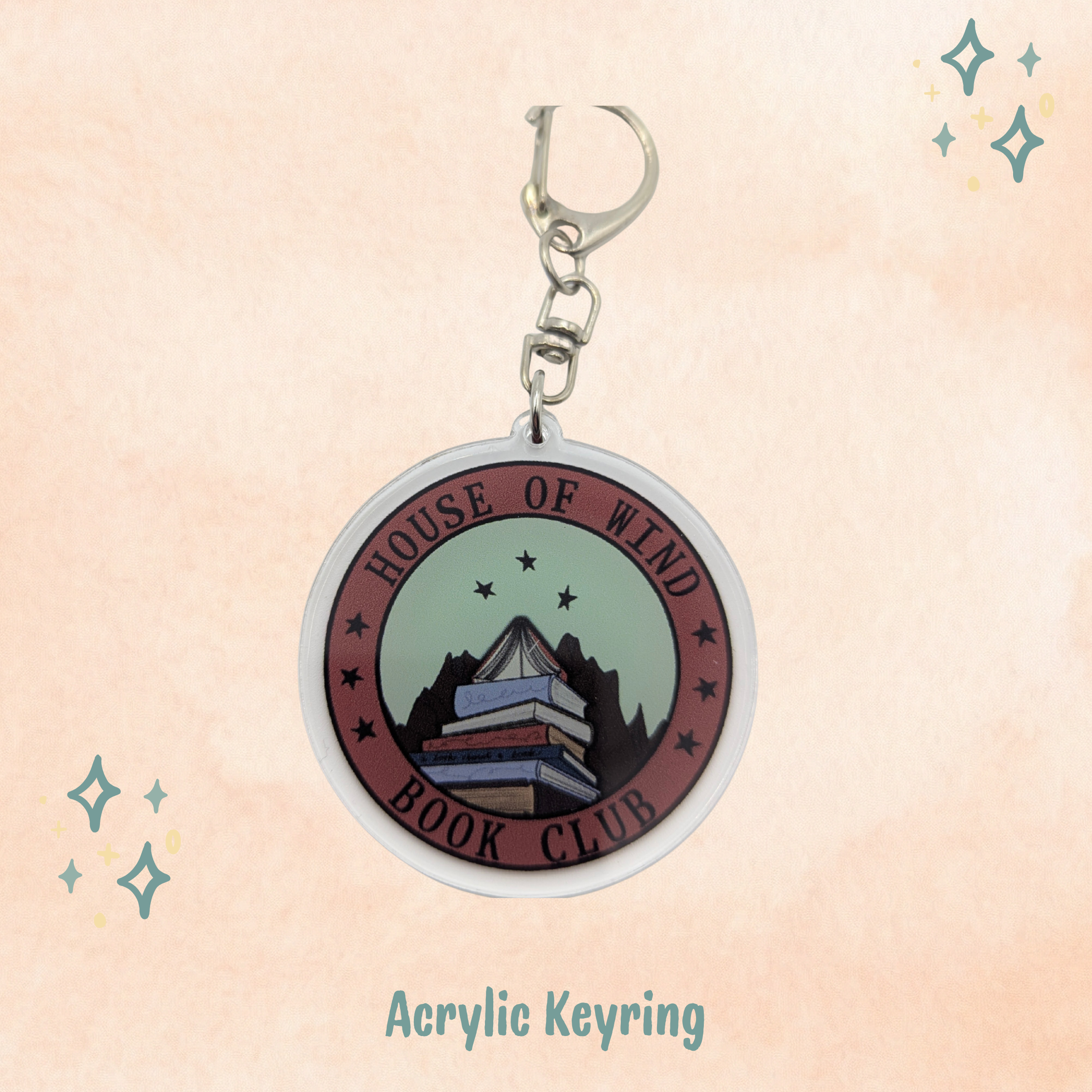 House of Wind Book Club Keychain