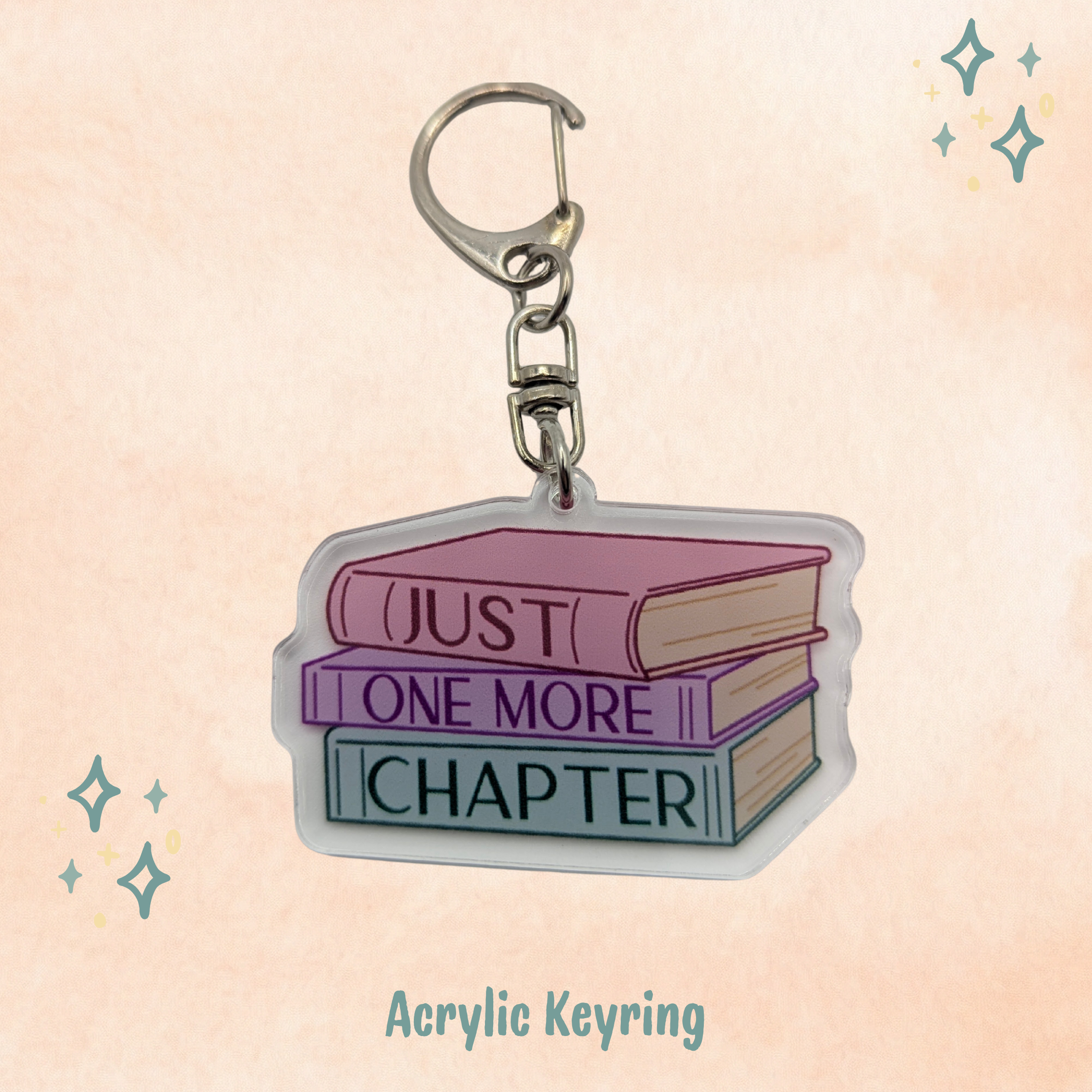 Just One More Chapter Keychain