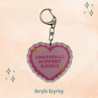 Emotional Support Kindle Keychain