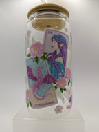 Pastel Fantasy Glass Drinks Tumbler - Bookish Fantasy Themed Glass Cup