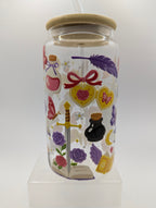 Cute Dragon Glass Drinks Tumbler - Bookish Fantasy Themed Glass Cup