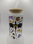 Dragon Duo Glass Drinks Tumbler -  Fantasy Book Themed Glass Cup
