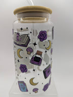 Leaving Reality Glass Drinks Tumbler - Bookish Fantasy Themed Glass Cup