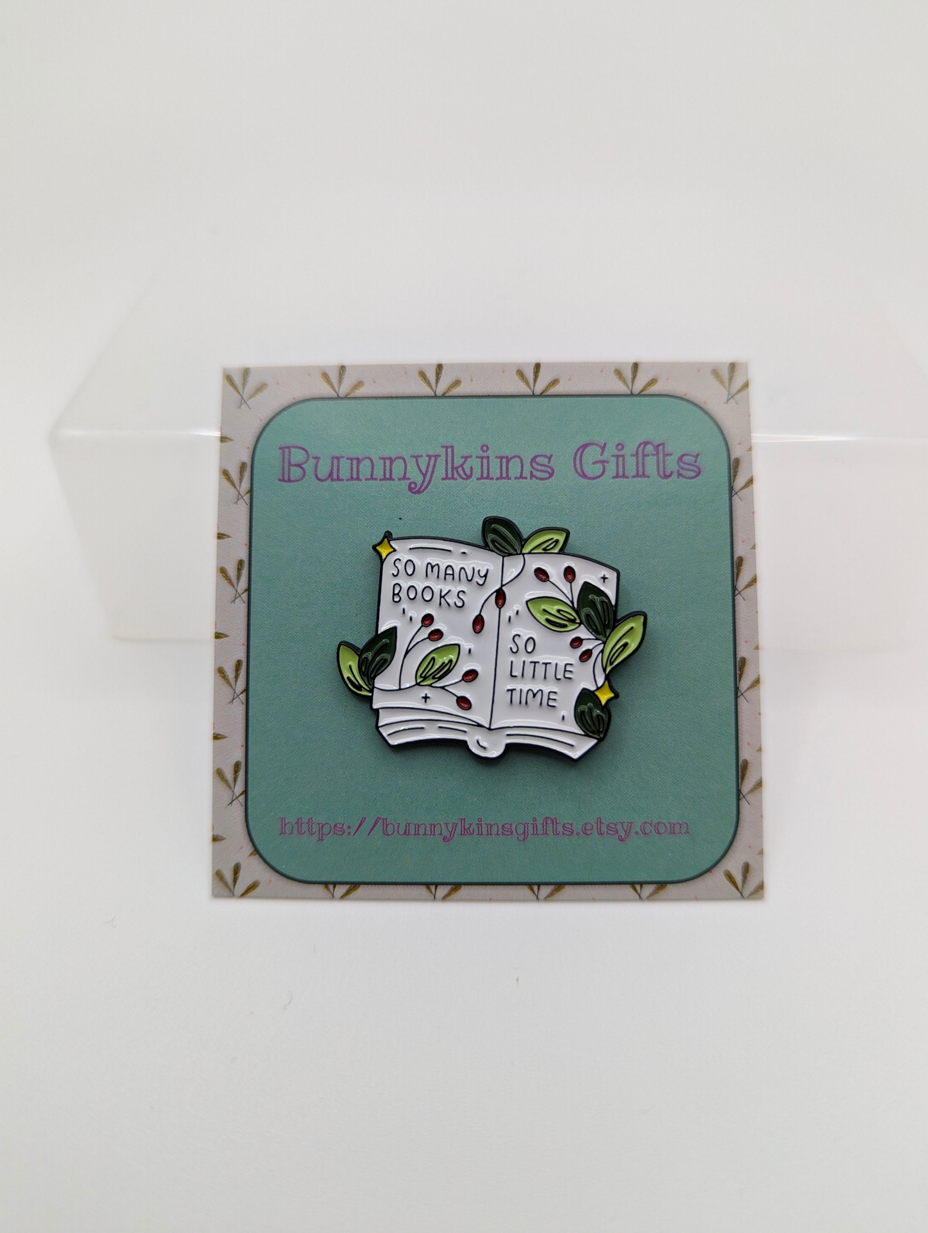 So Many Books Enamel Pin Badge