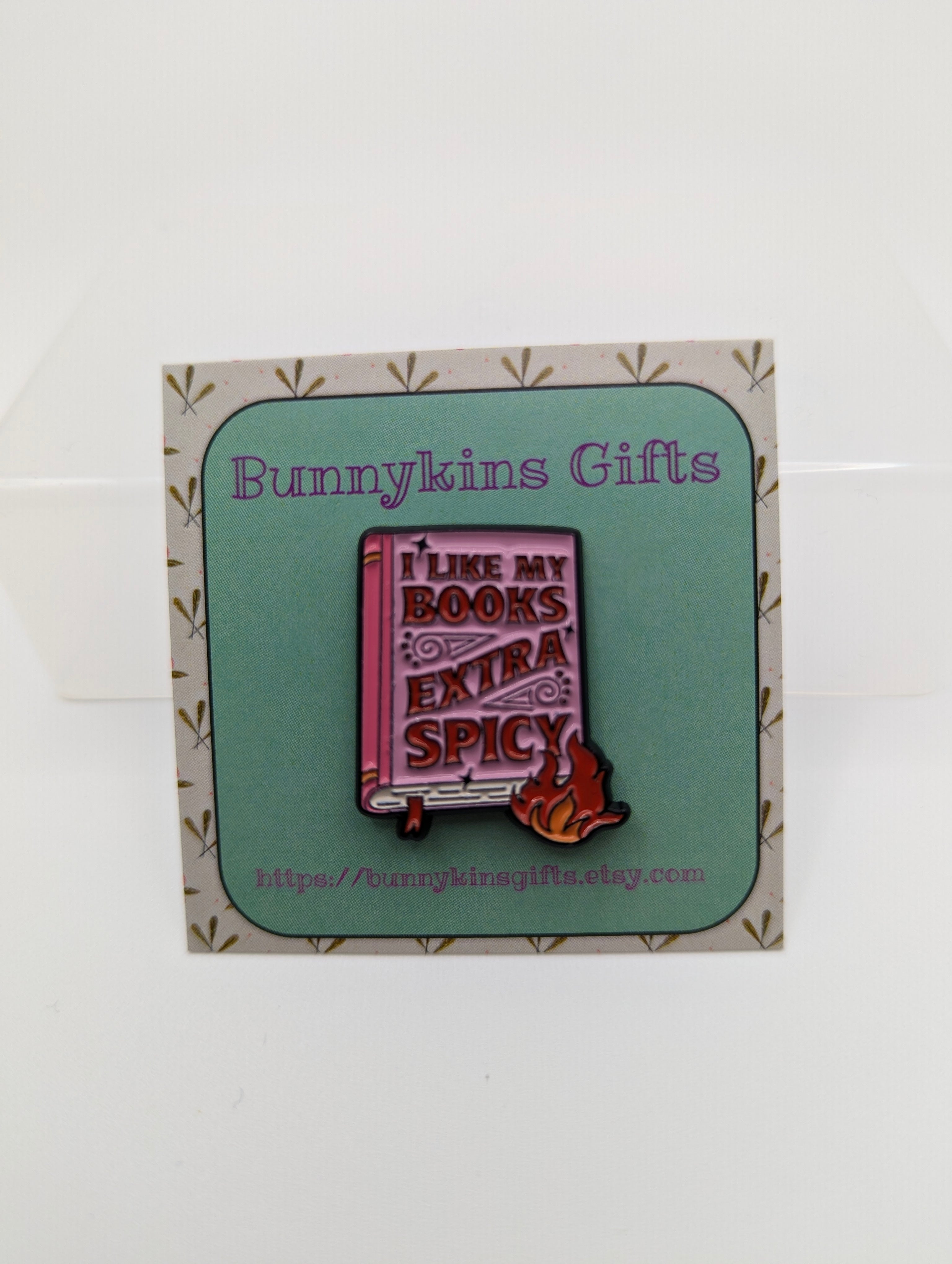 Extra Spicy Book Enamel Pin Badge
