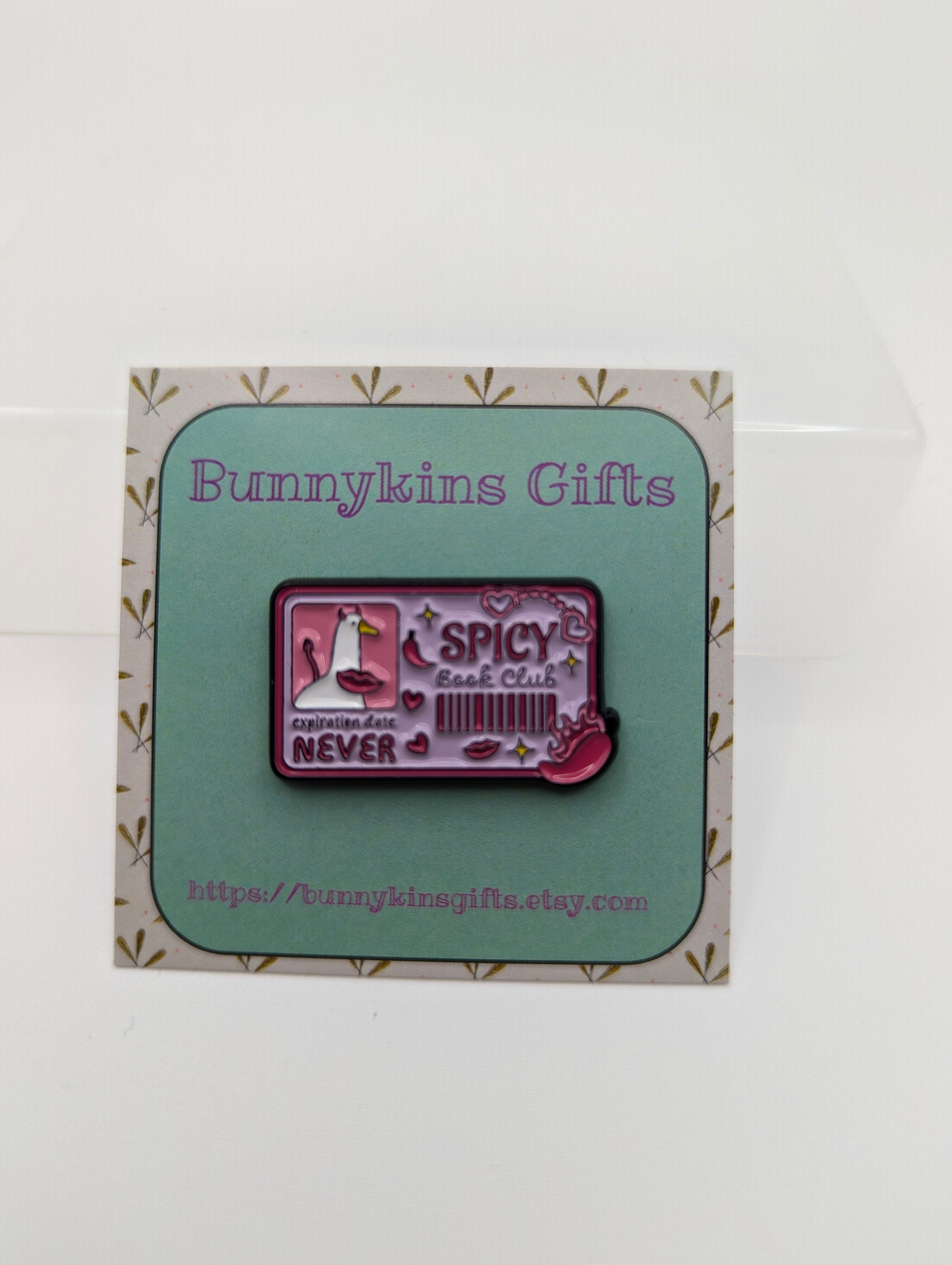 Spicy Book Club Enamel Pin Badge