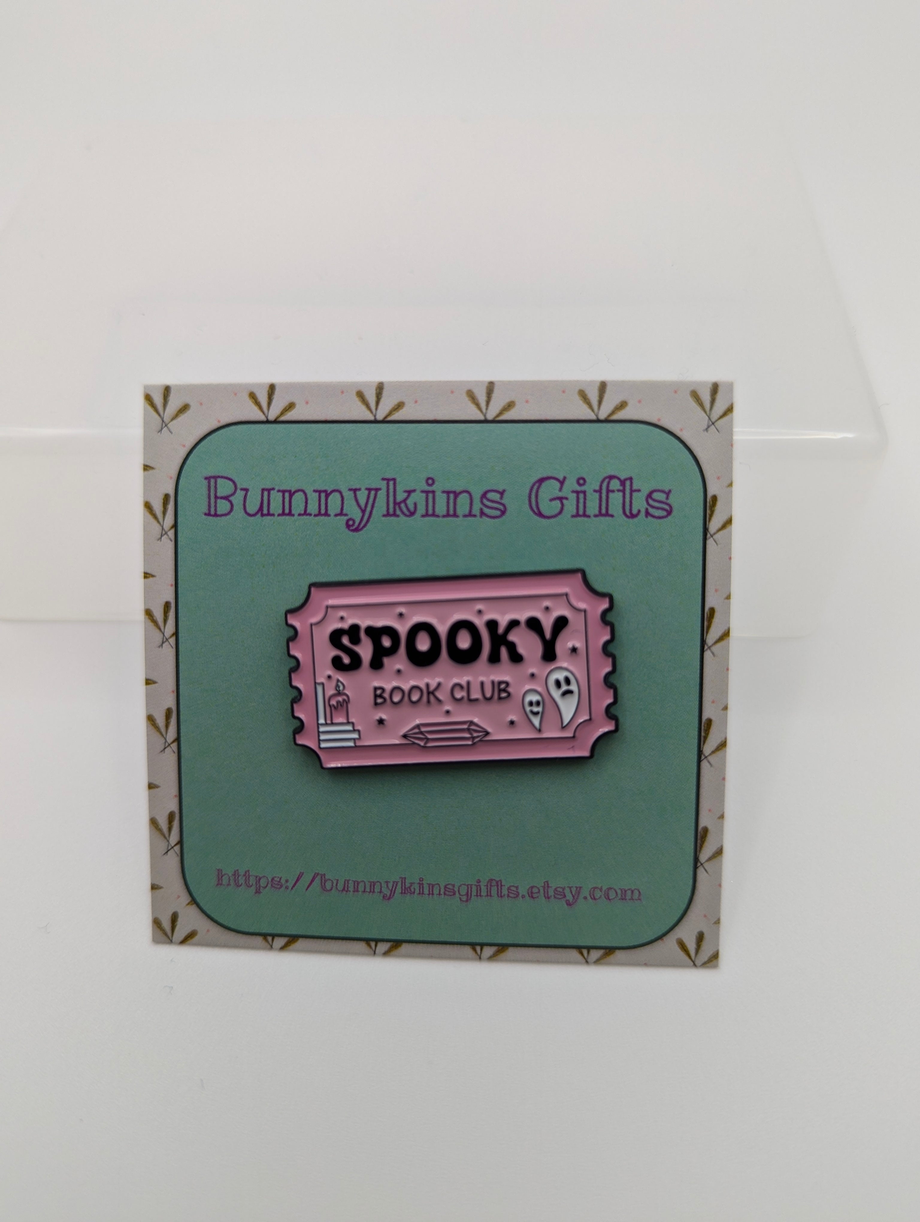 Spooky Book Club Enamel Pin Badge