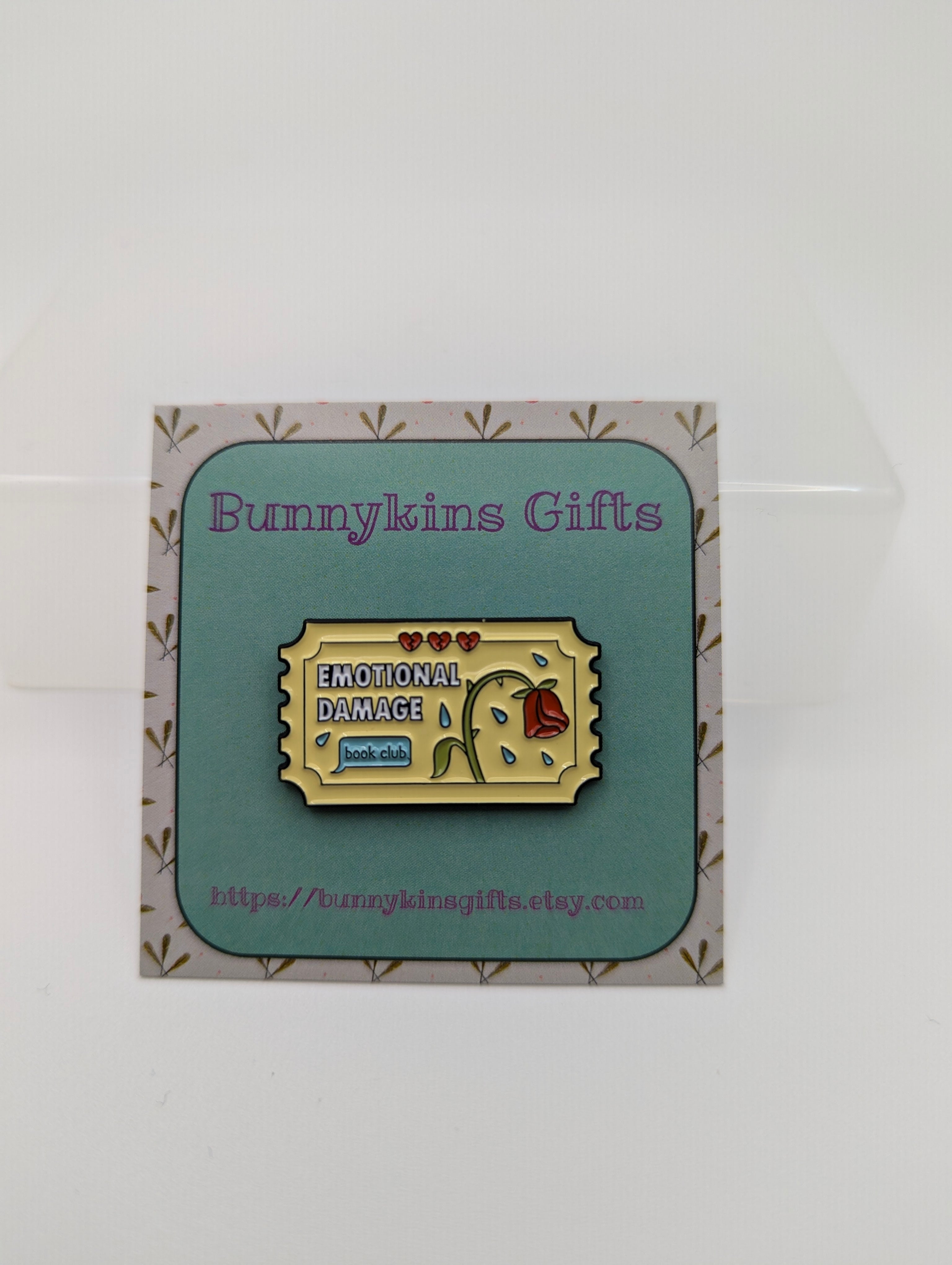 Emotional Damage Book Club Enamel Pin Badge