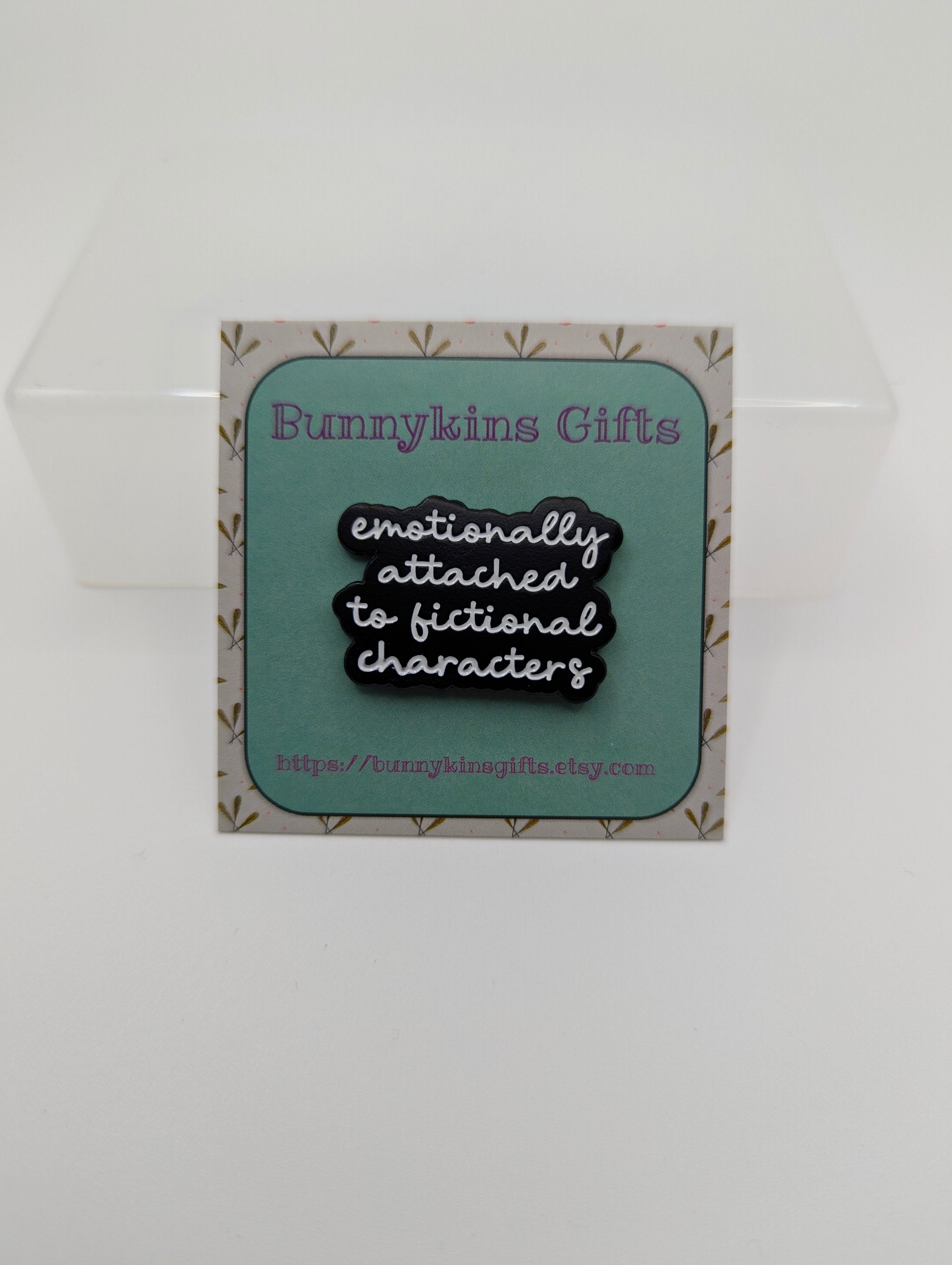 Emotionally Attached to Fictional Characters Enamel Pin Badge