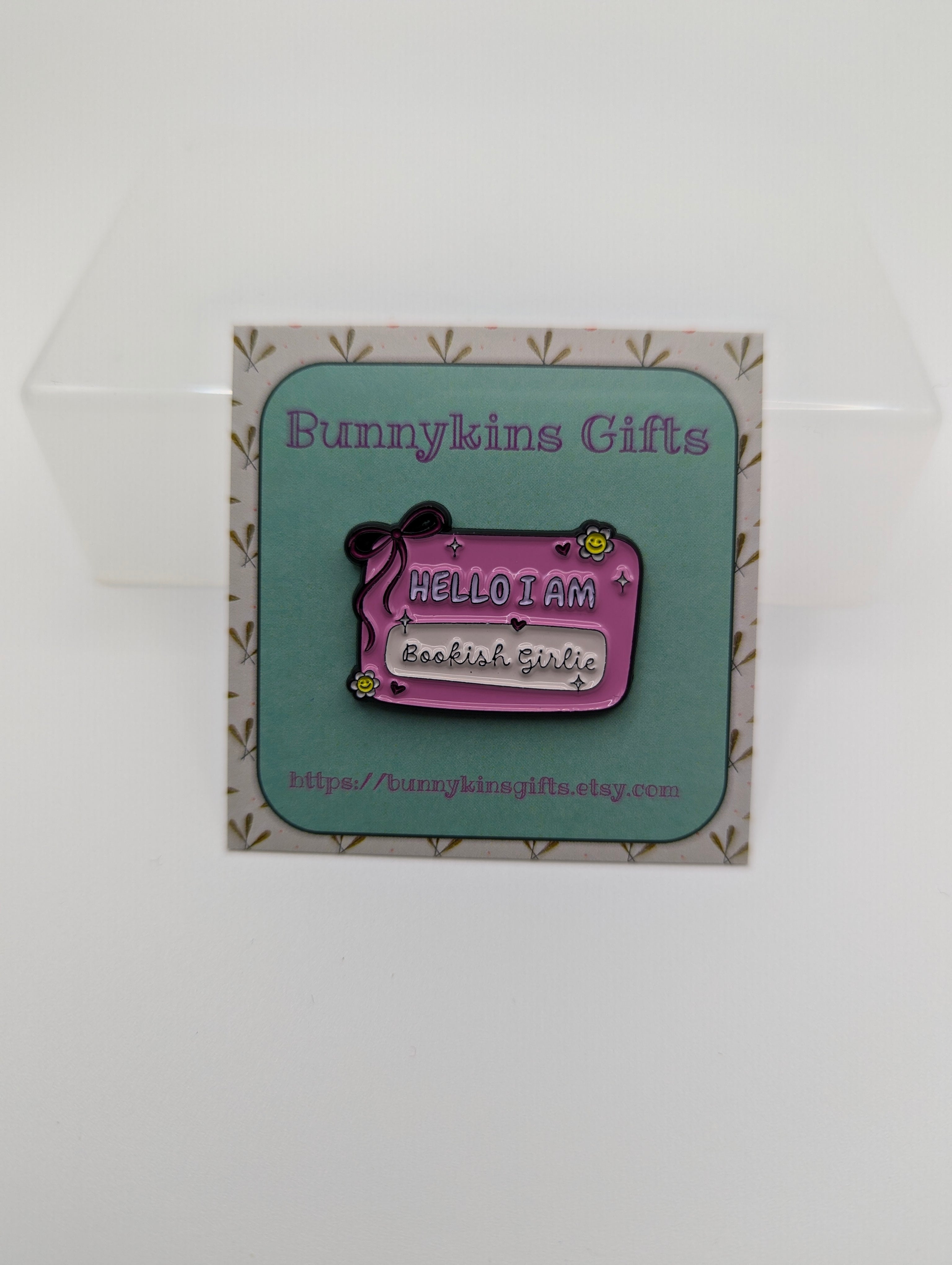 Book Girlie Enamel Pin Badge