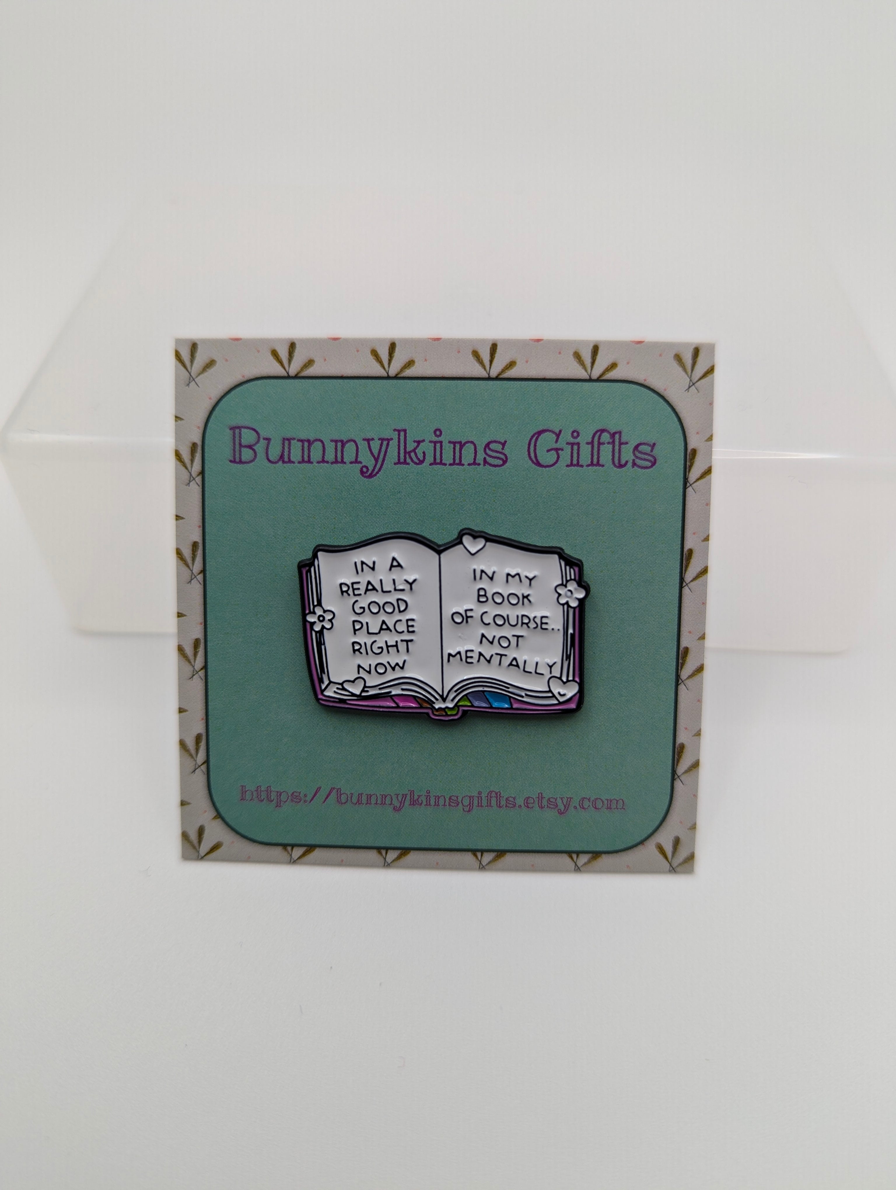 In a Good Place Book Enamel Pin Badge