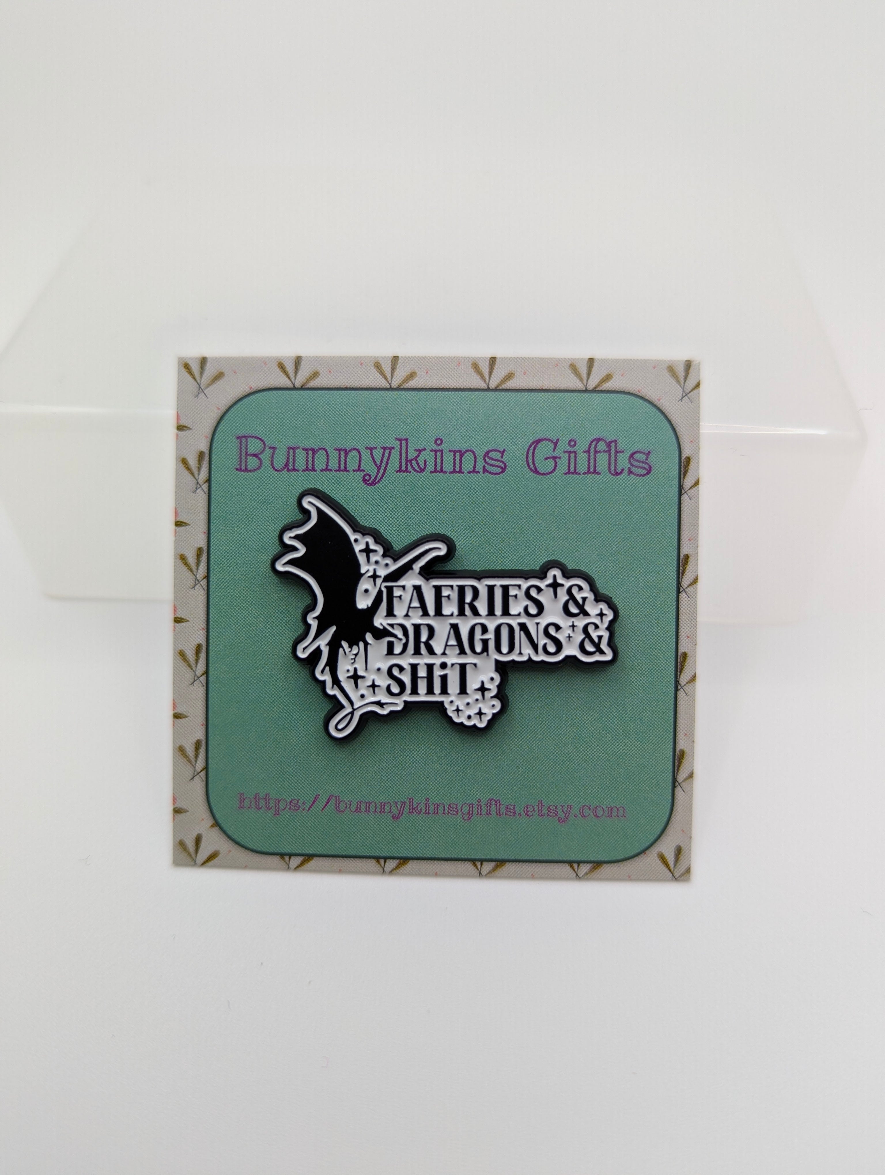 Faeries and Dragons Enamel Pin Badge