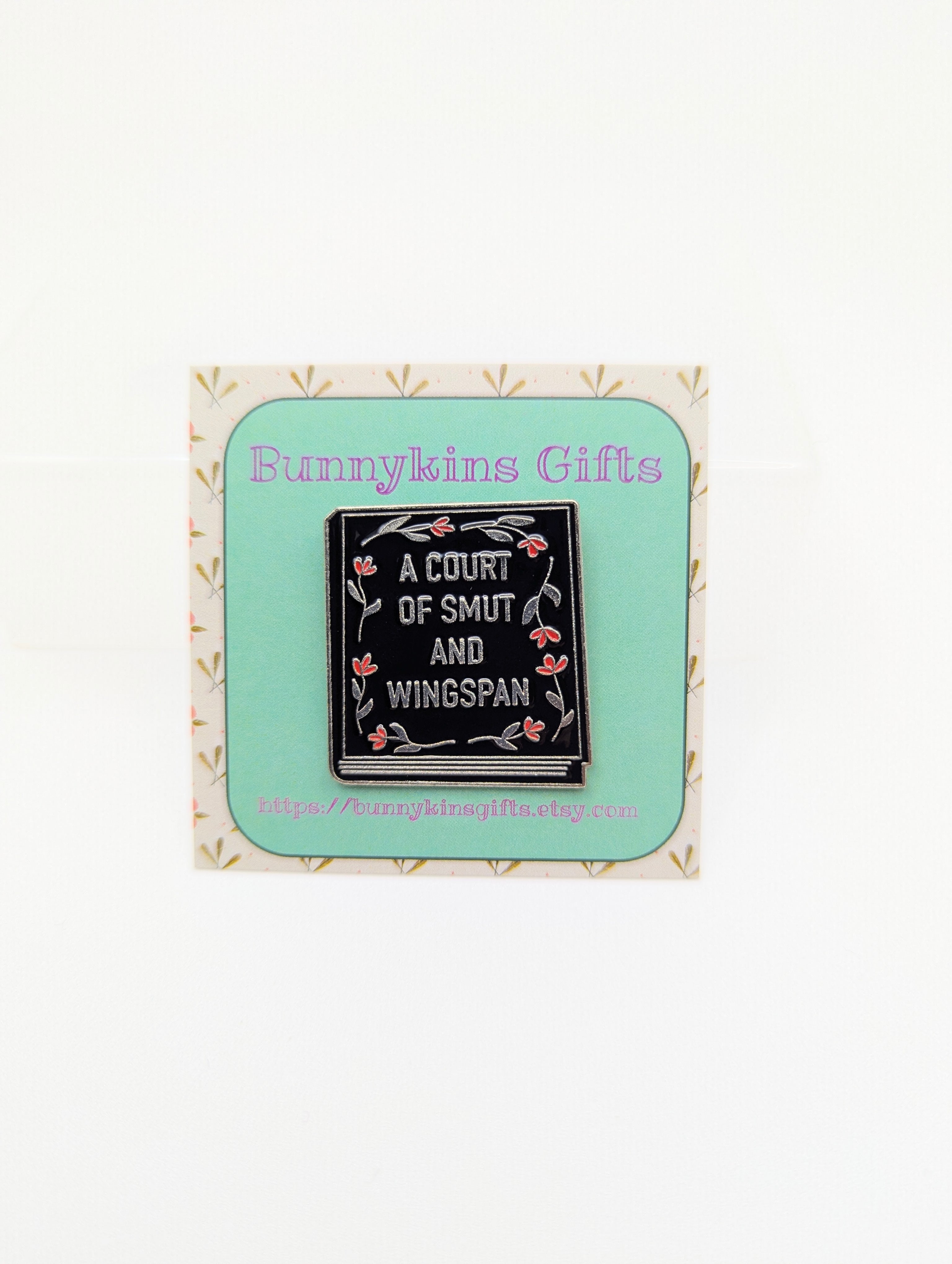 A Court of Smut Book Enamel Pin Badge