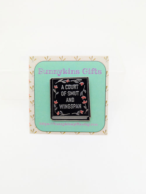 A Court of Smut Book Enamel Pin Badge