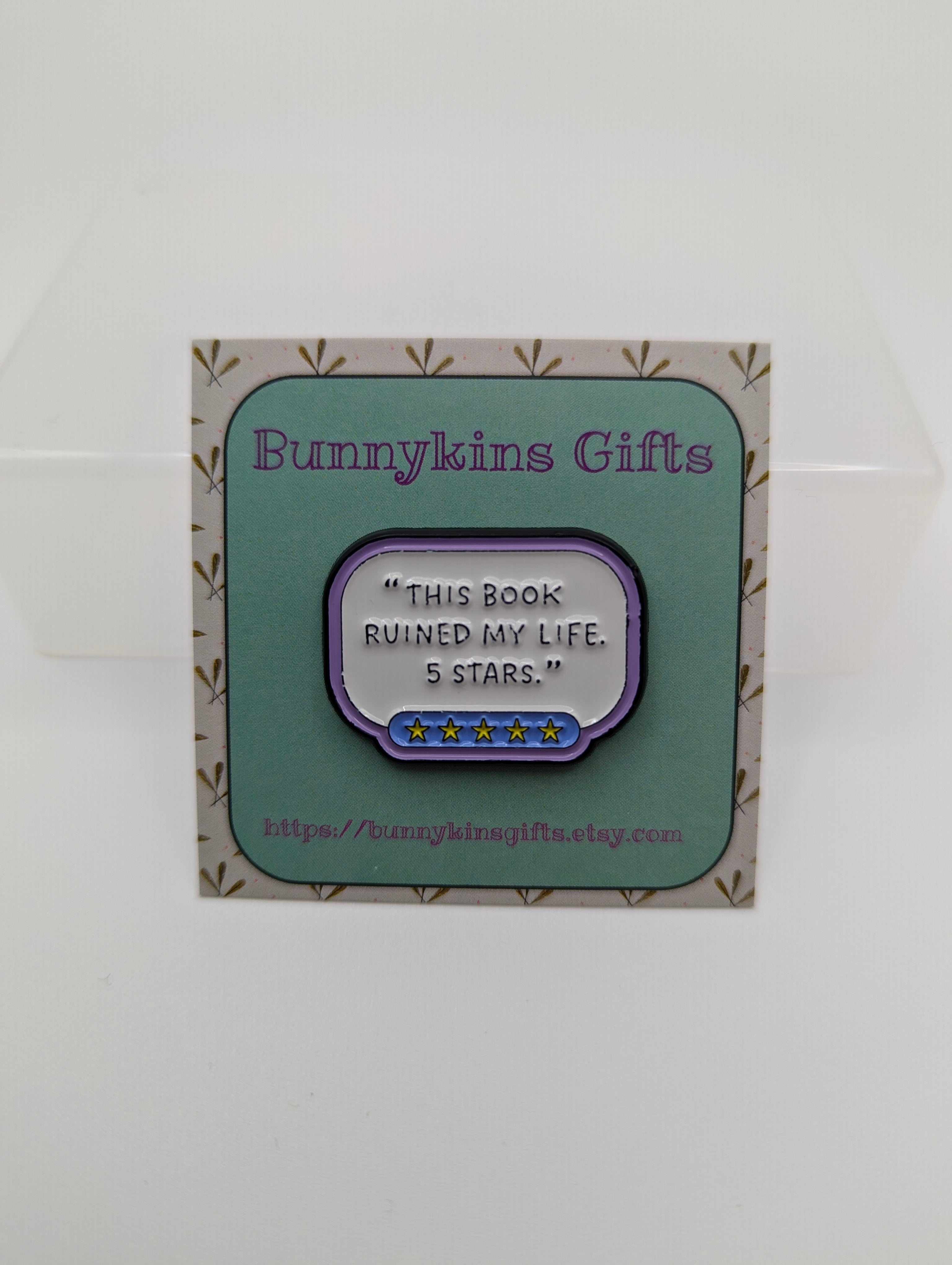 Five Star Book Enamel Pin Badge