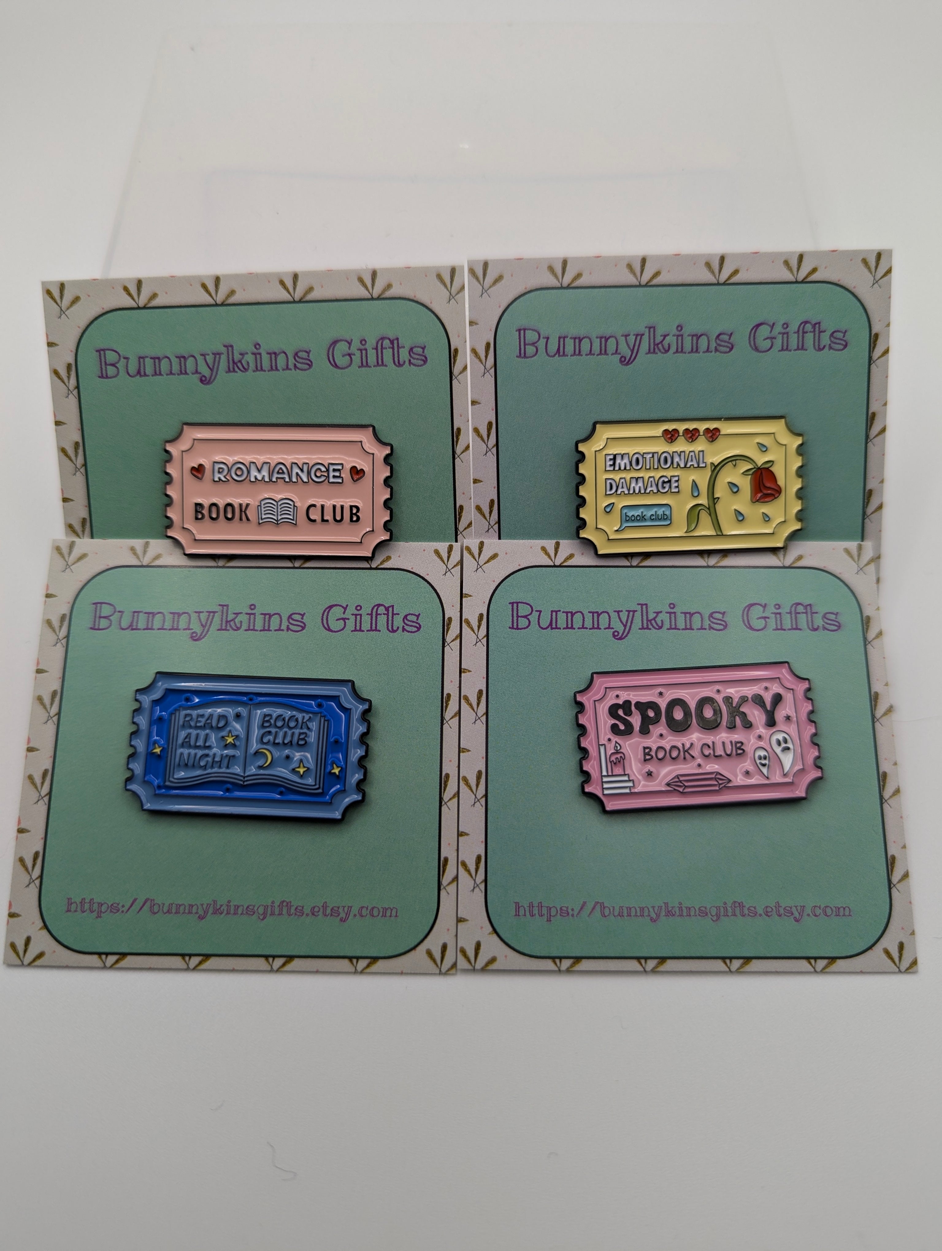 Read All Night Book Club Enamel Pin Badge