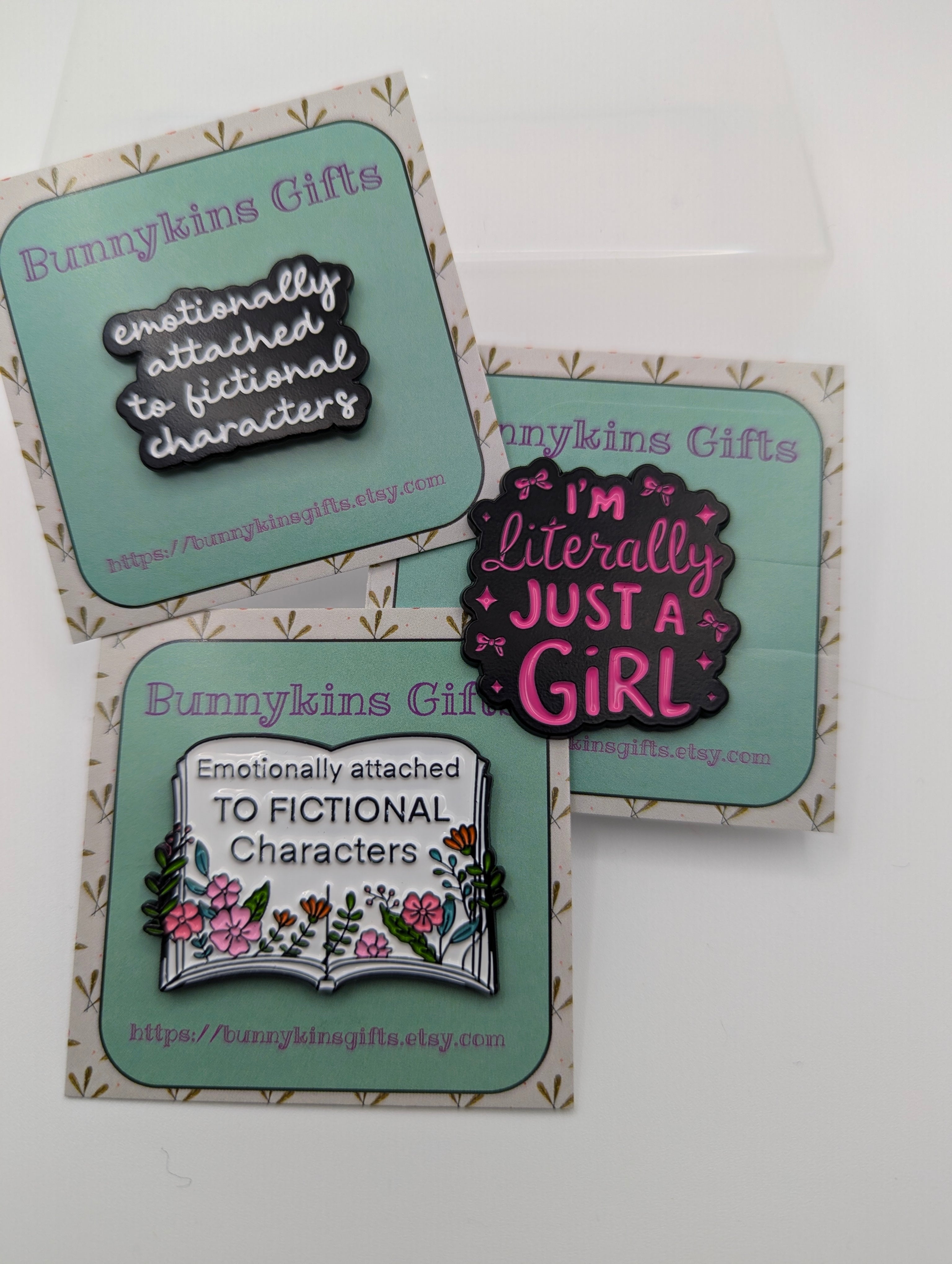 Fictional Characters Book Enamel Pin Badge