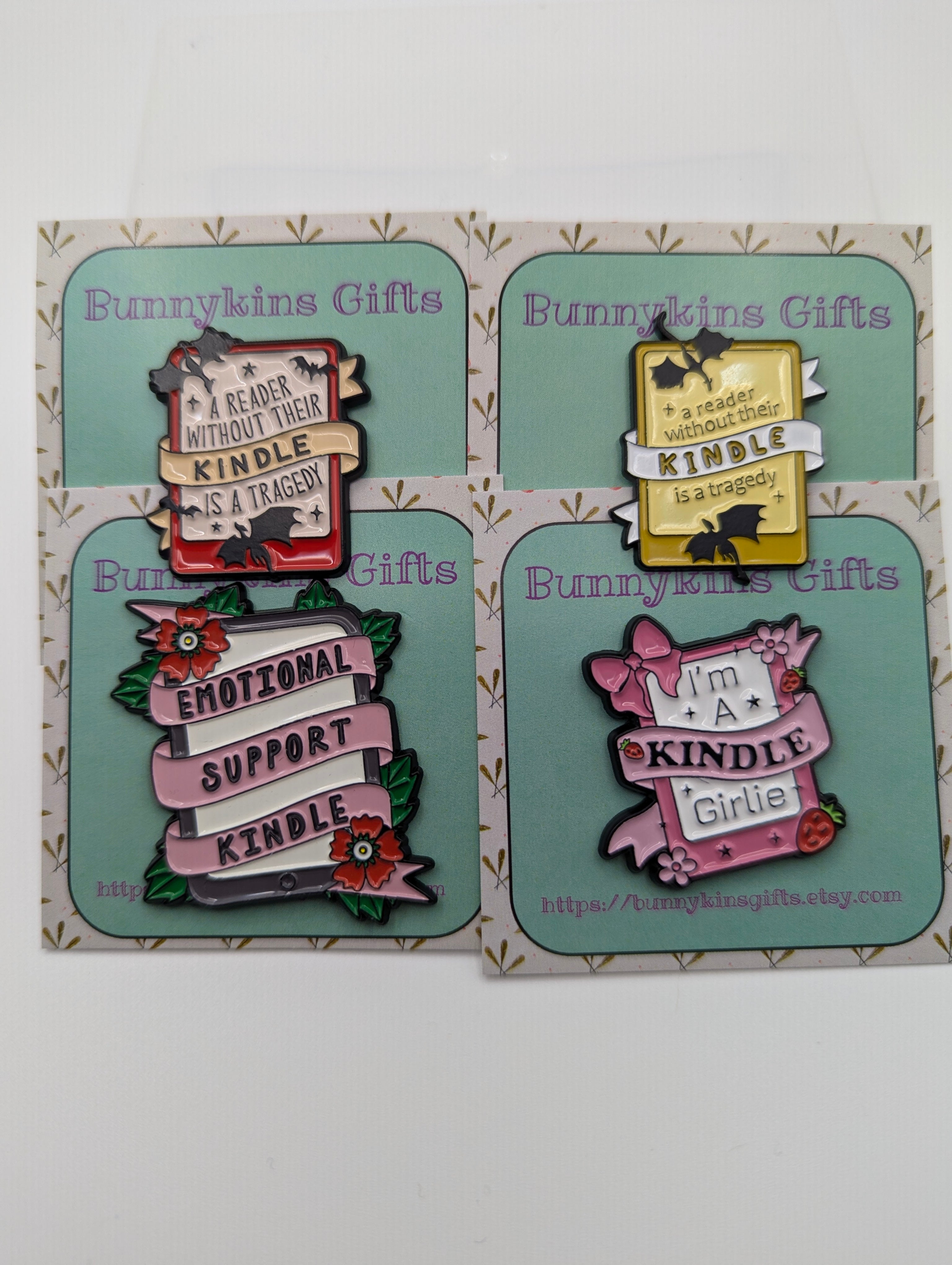 Kindle Dragon Enamel Pin Badge
