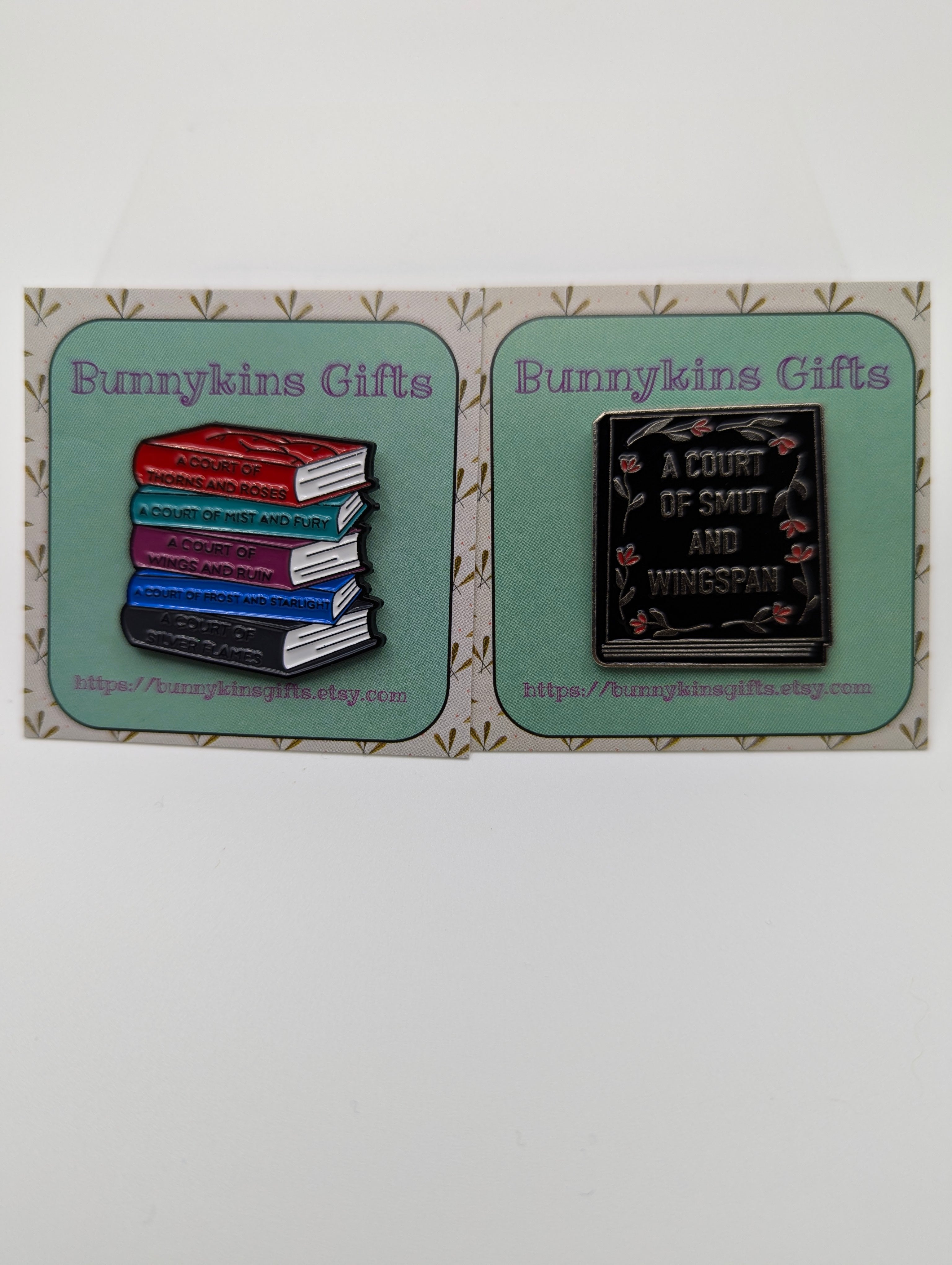 A Court of Smut Book Enamel Pin Badge