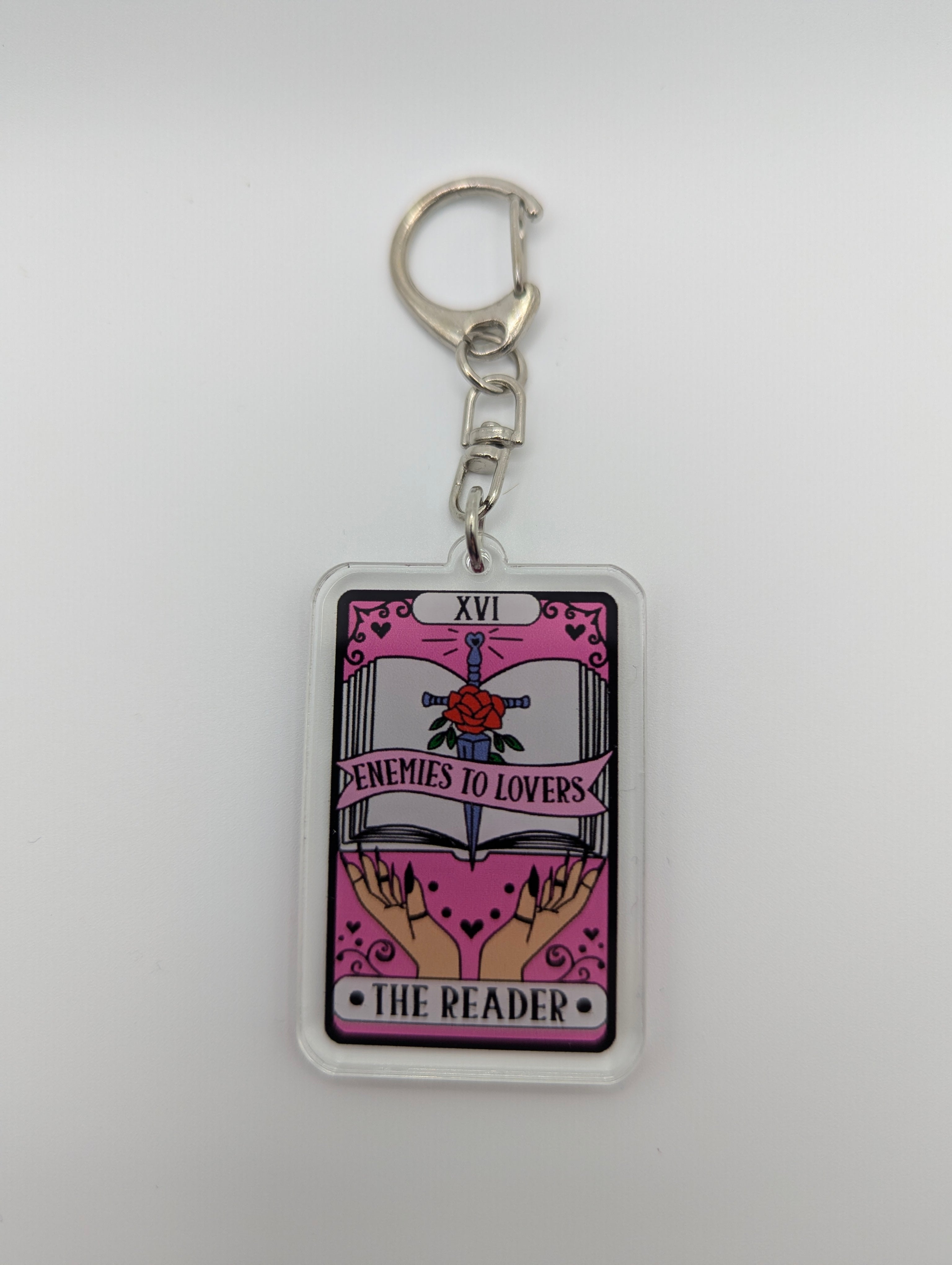 The Reader Tarot Card Keychain