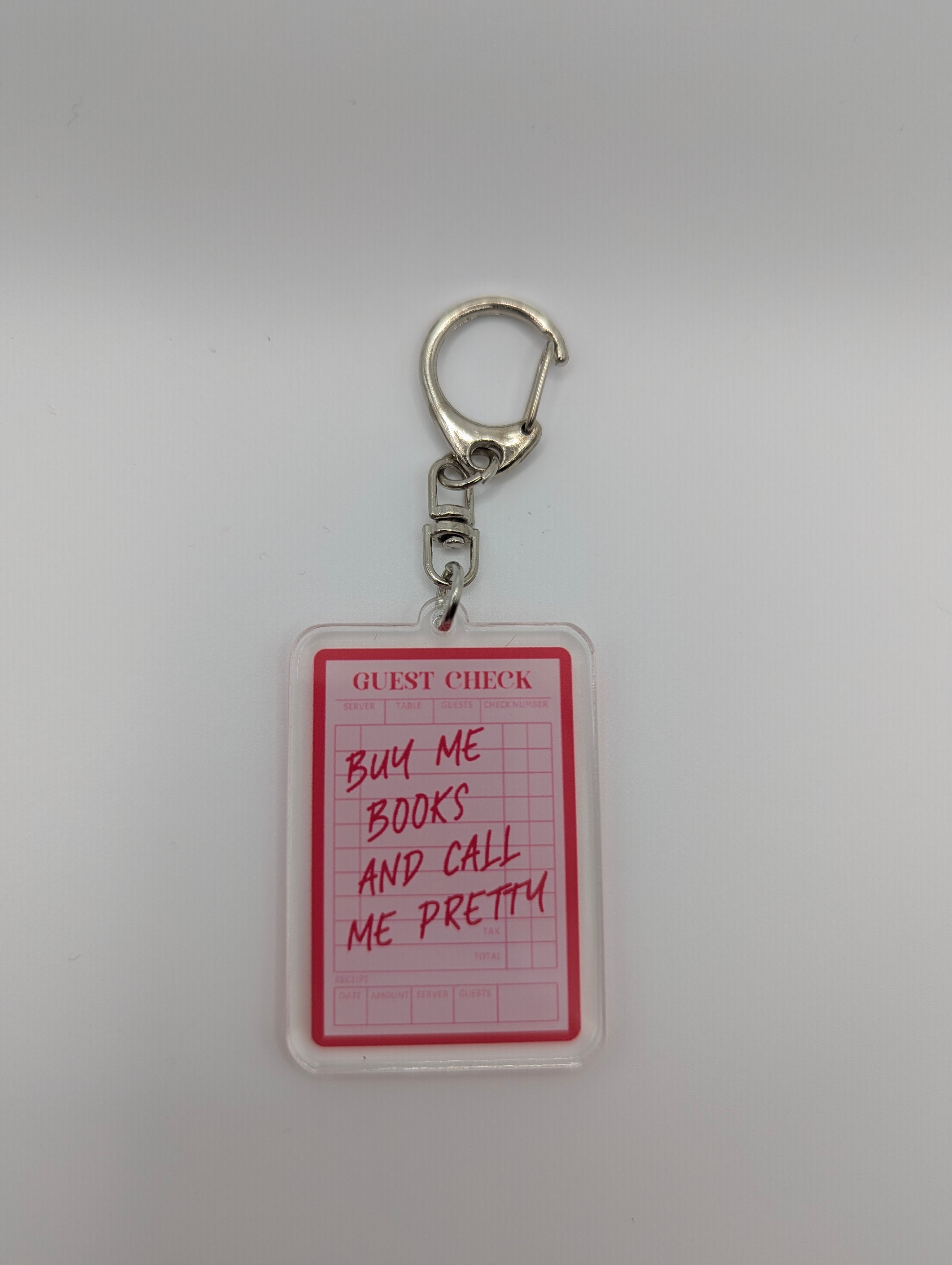 Buy Me Books & Call Me Pretty Keychain
