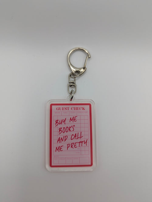 Buy Me Books & Call Me Pretty Keychain