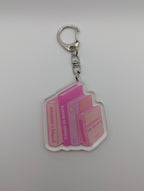 Romance Book Tropes Keychain