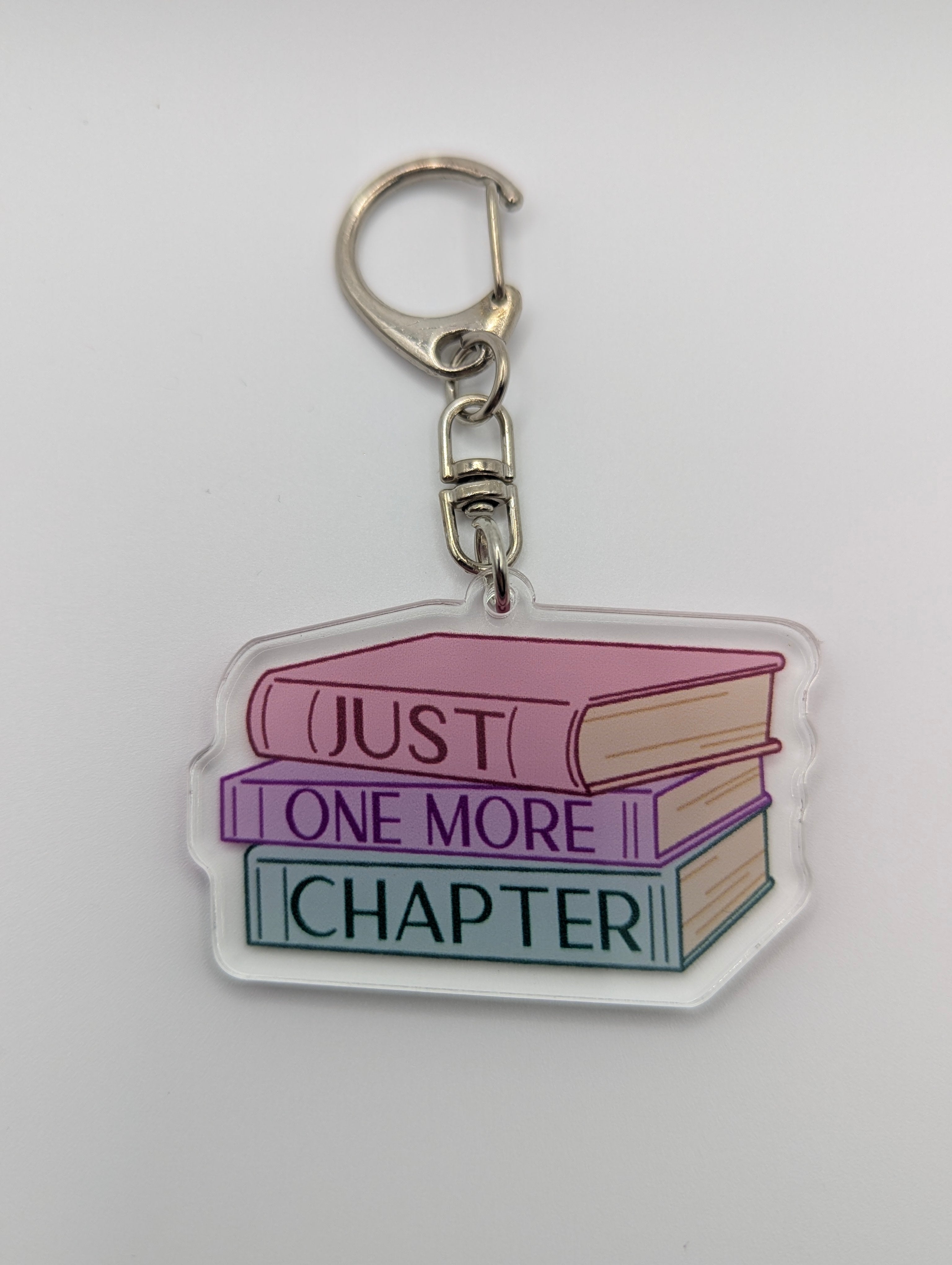 Just One More Chapter Keychain