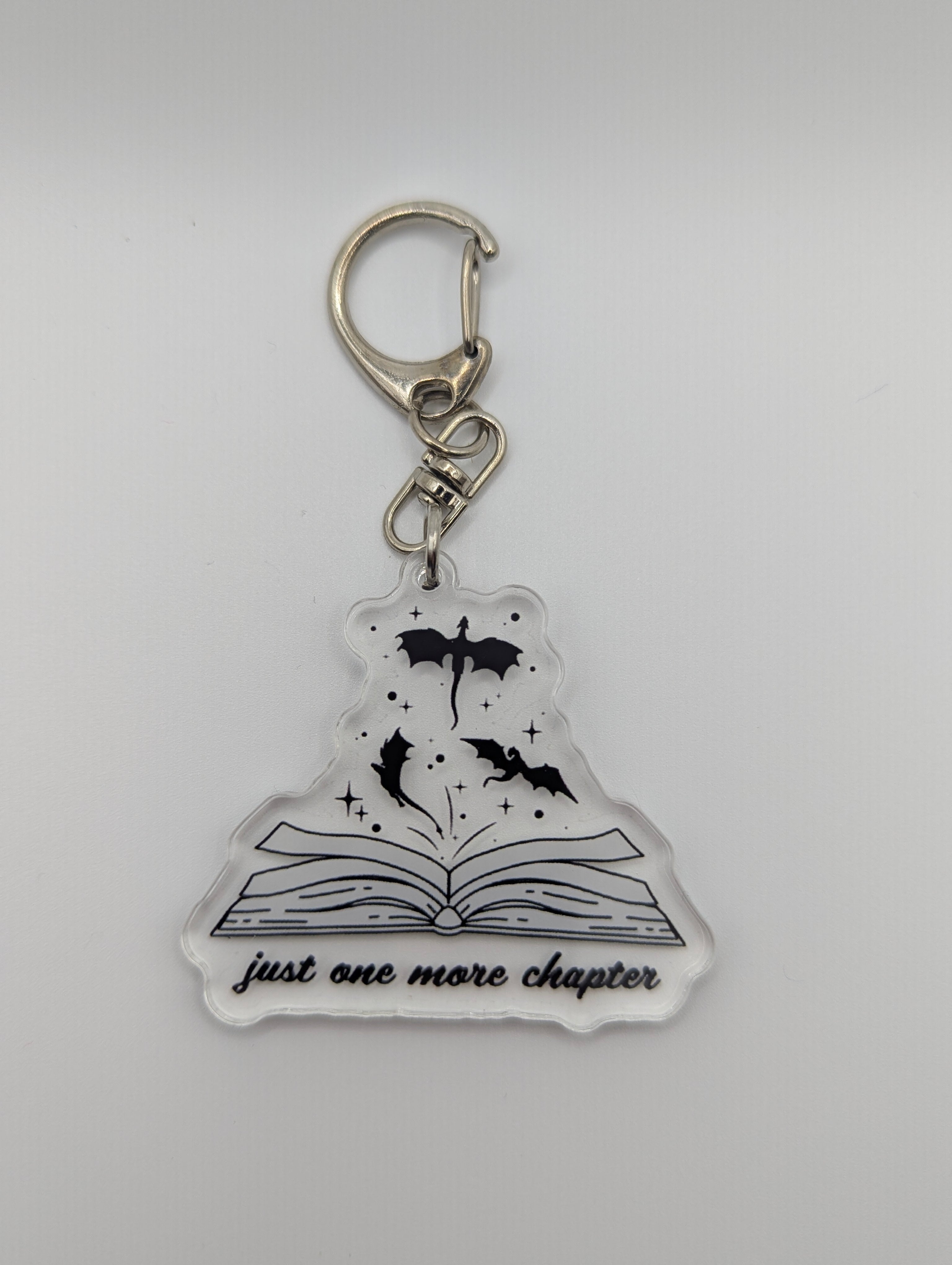 Just One More Chapter Dragon Keychain