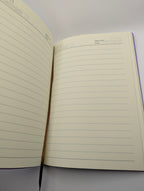 Purple Themed Notebook & Bookmark Set