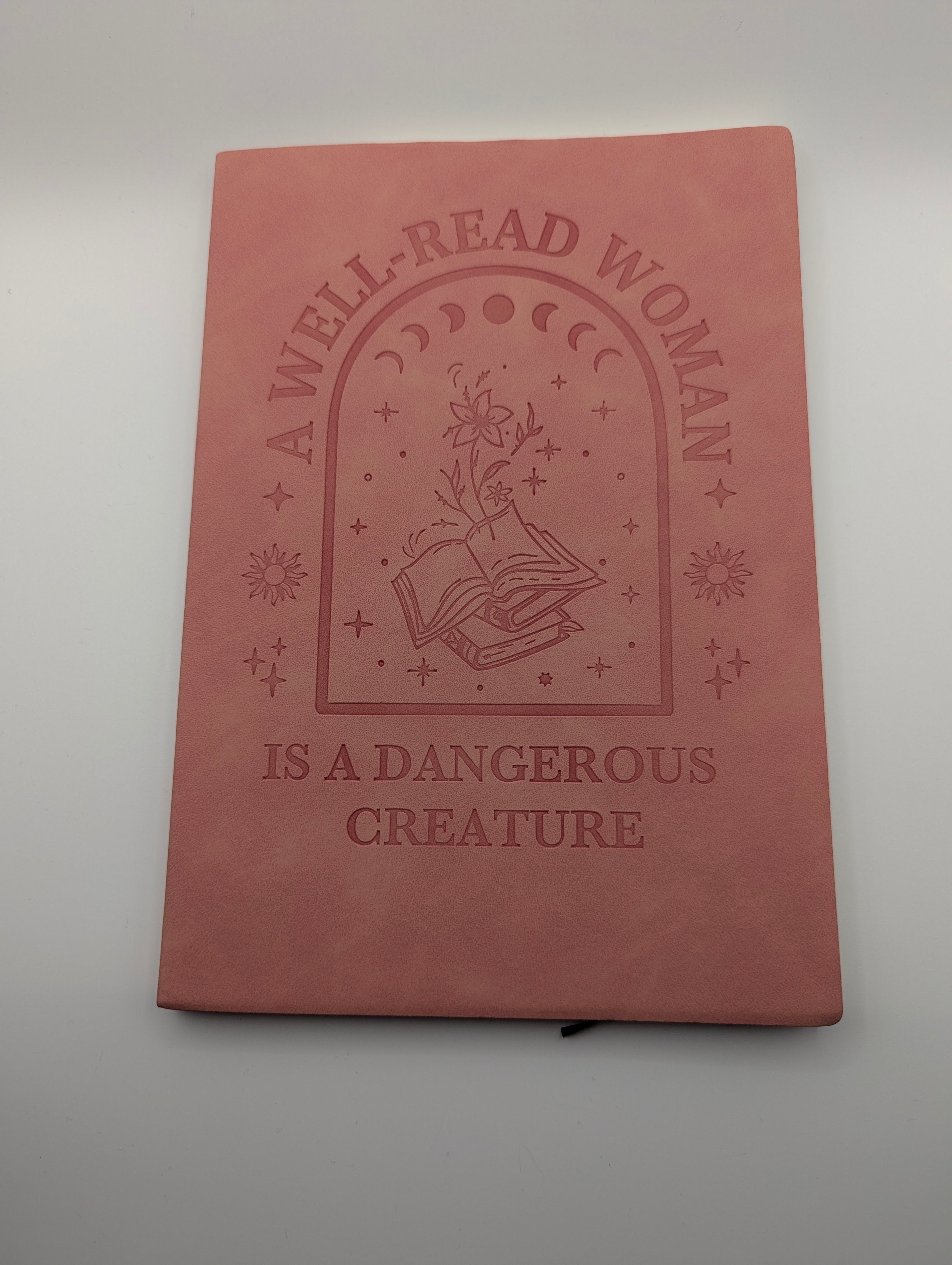 Pink Themed Notebook & Bookmark Set