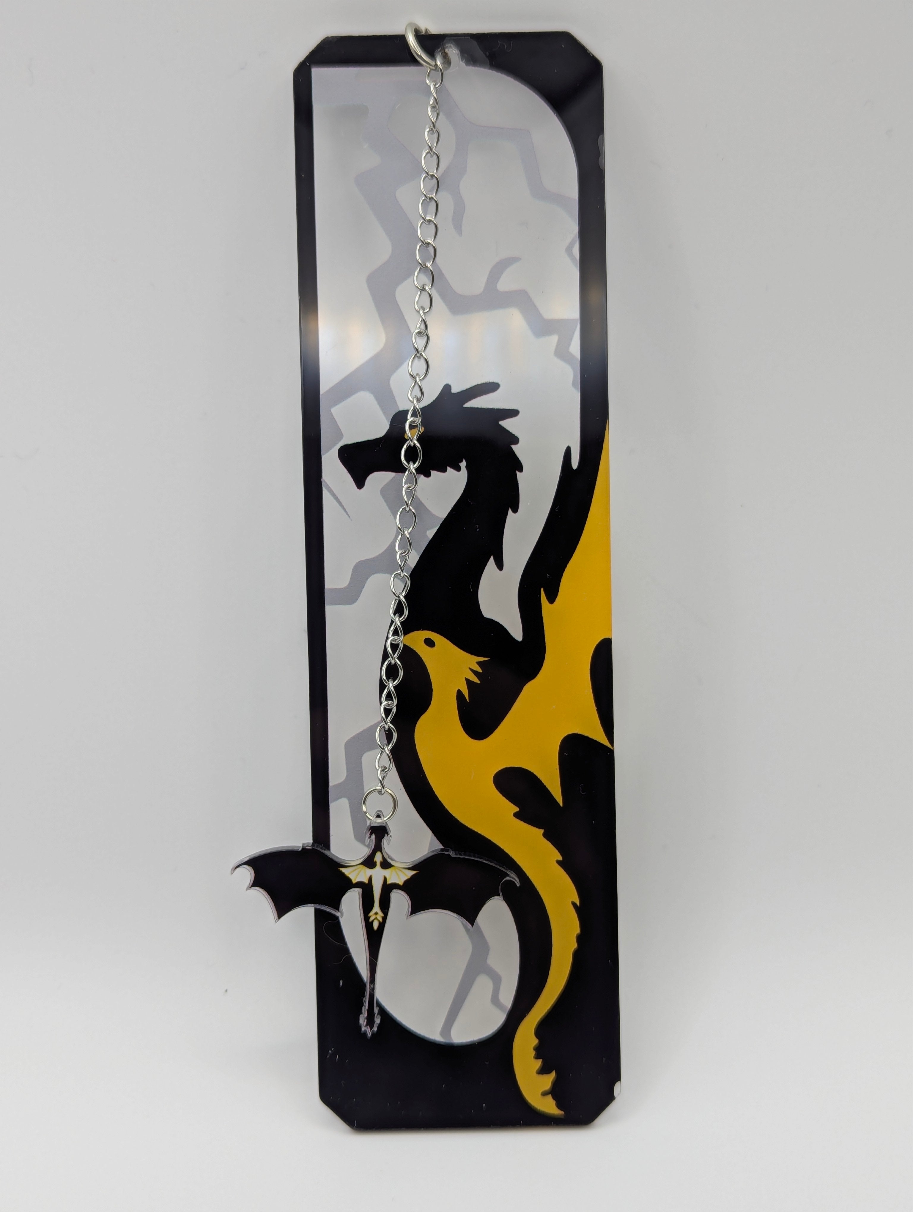 Transparent Dragon Duo Bookmark