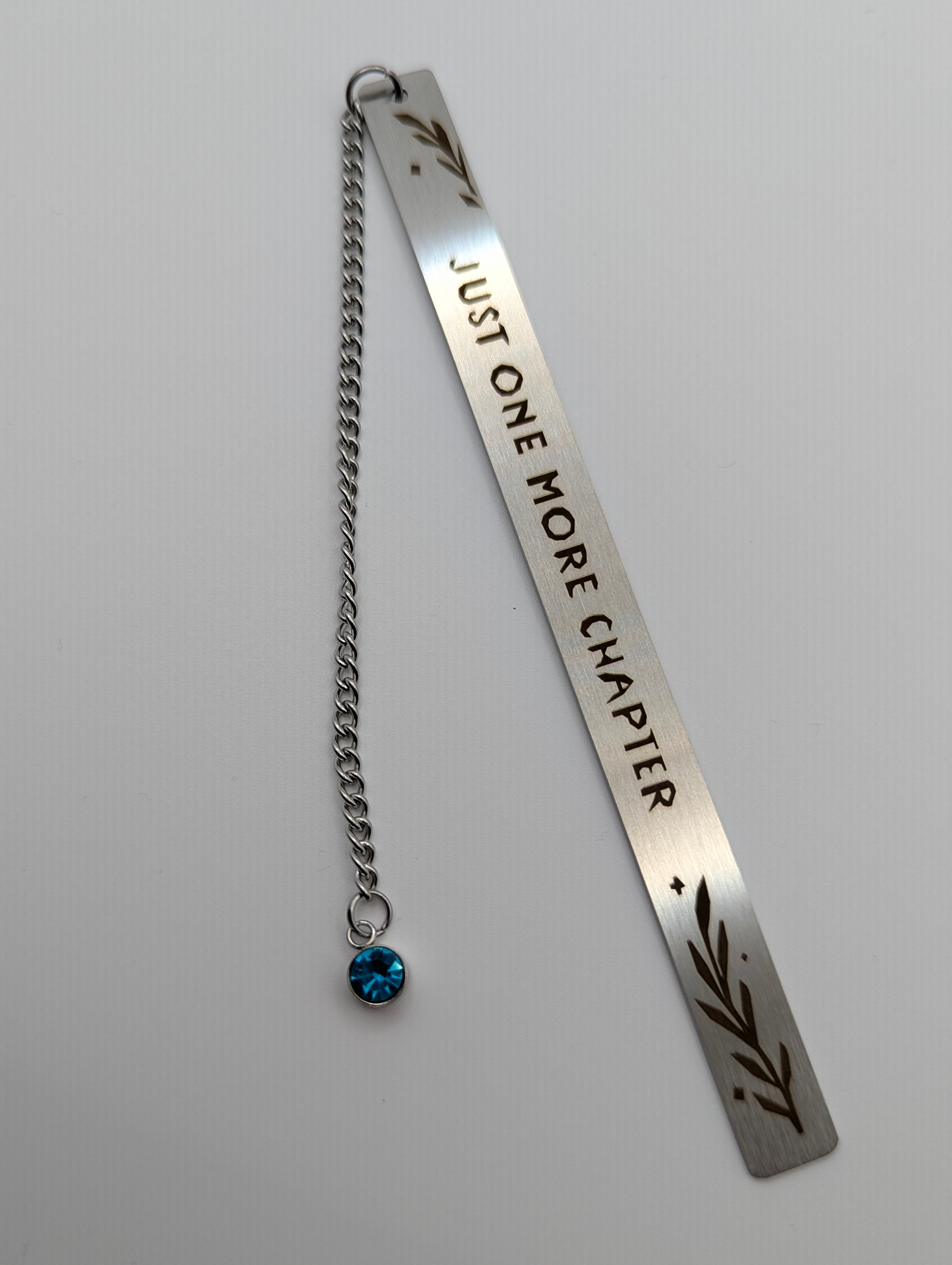 Minimalist One More Chapter Metal Bookmark