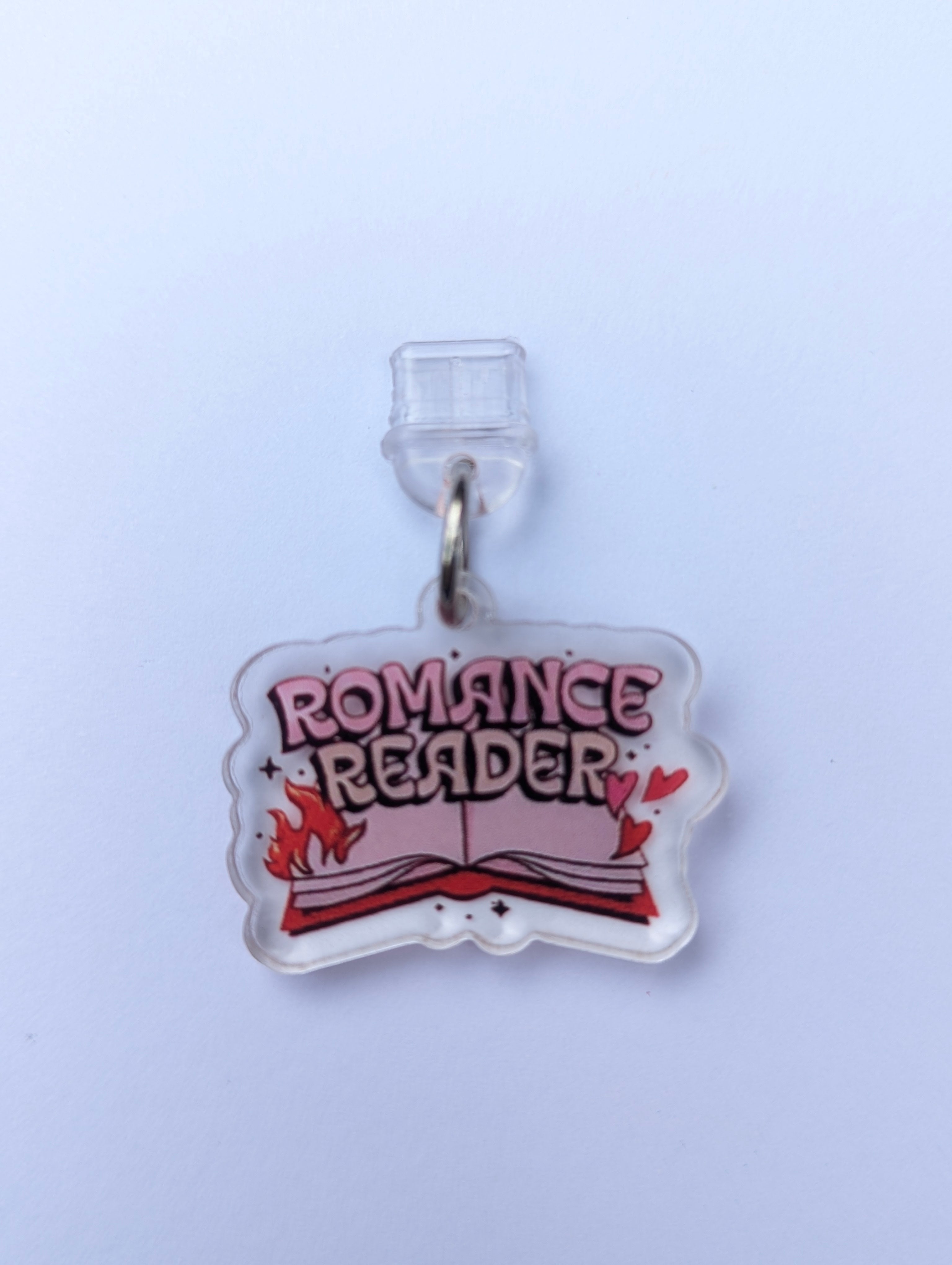 Romance Reader Kindle Charm for USB-C Port - Decorate your E-Readers or Phone