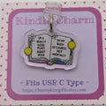In a Good Place Kindle Charm for USB-C Port - Decorate your E-Readers or Phone