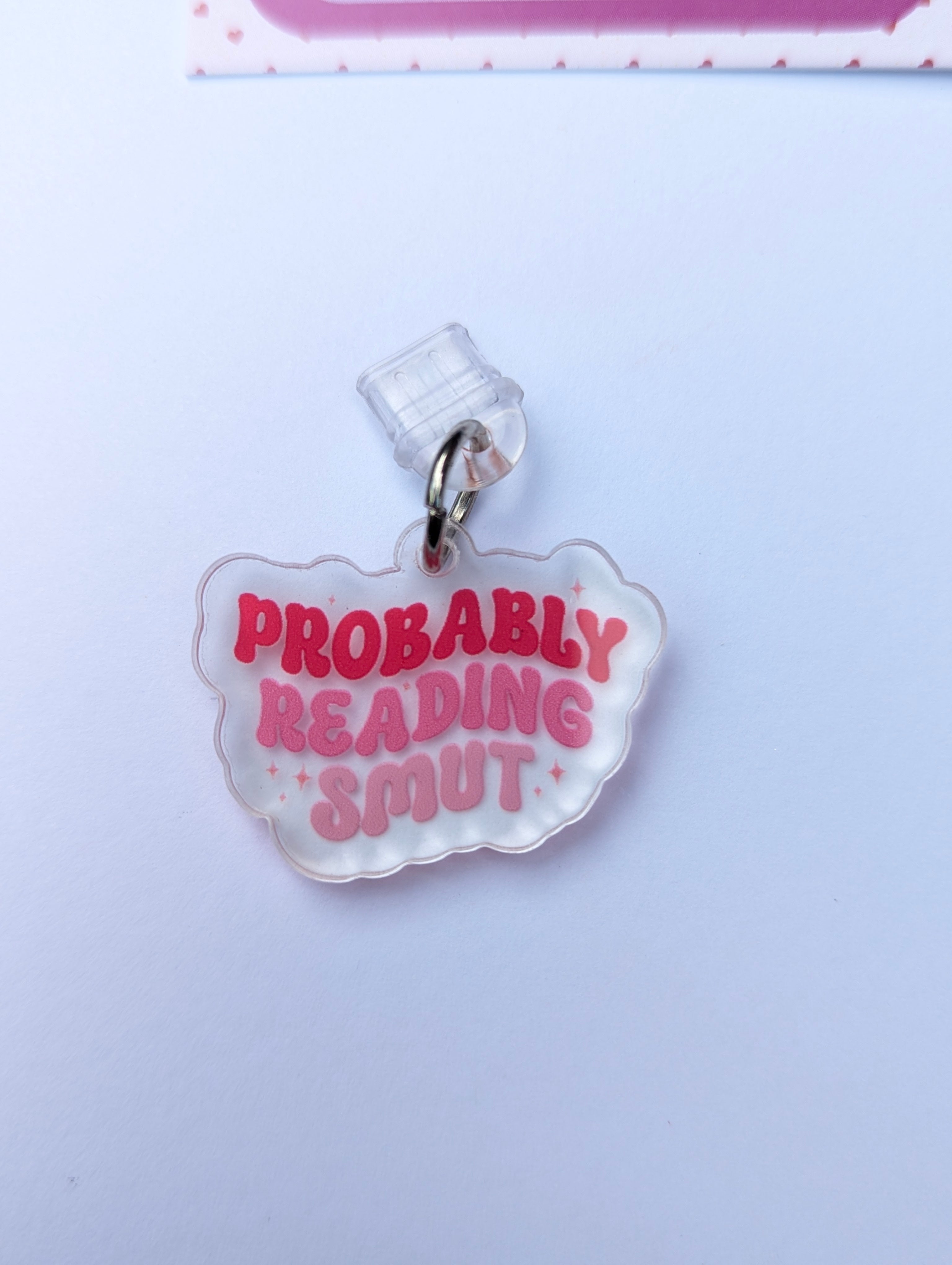 Probably Reading Smut Kindle Charm for USB-C Port - Decorate your E-Readers or Phone